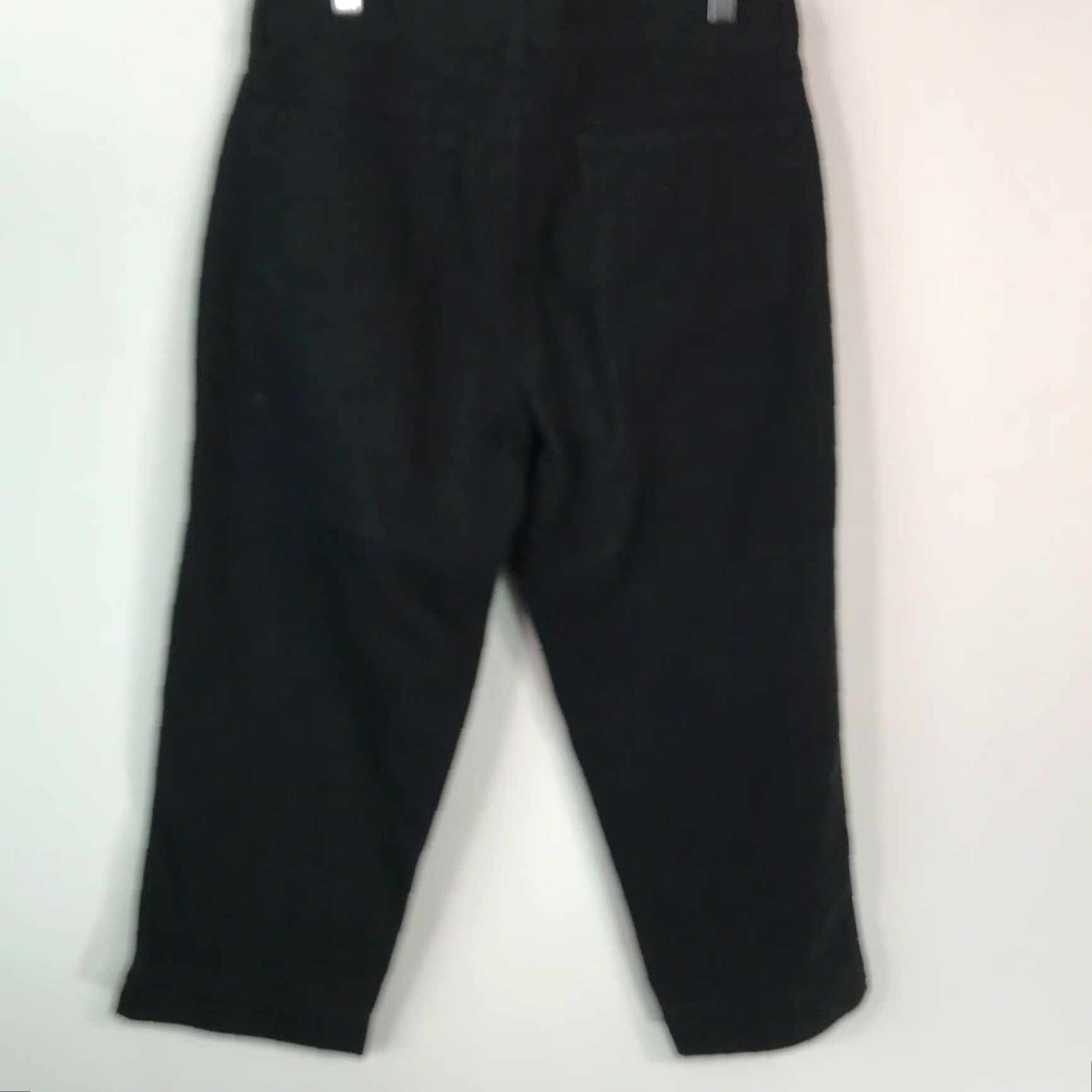 Eddie Bauer Eddie Bauer Womens Straight Mid Rise Stretch Black Denim Capri Jeans Size 10 Size 32" / US 10 / IT 46 - 2 Thumbnail