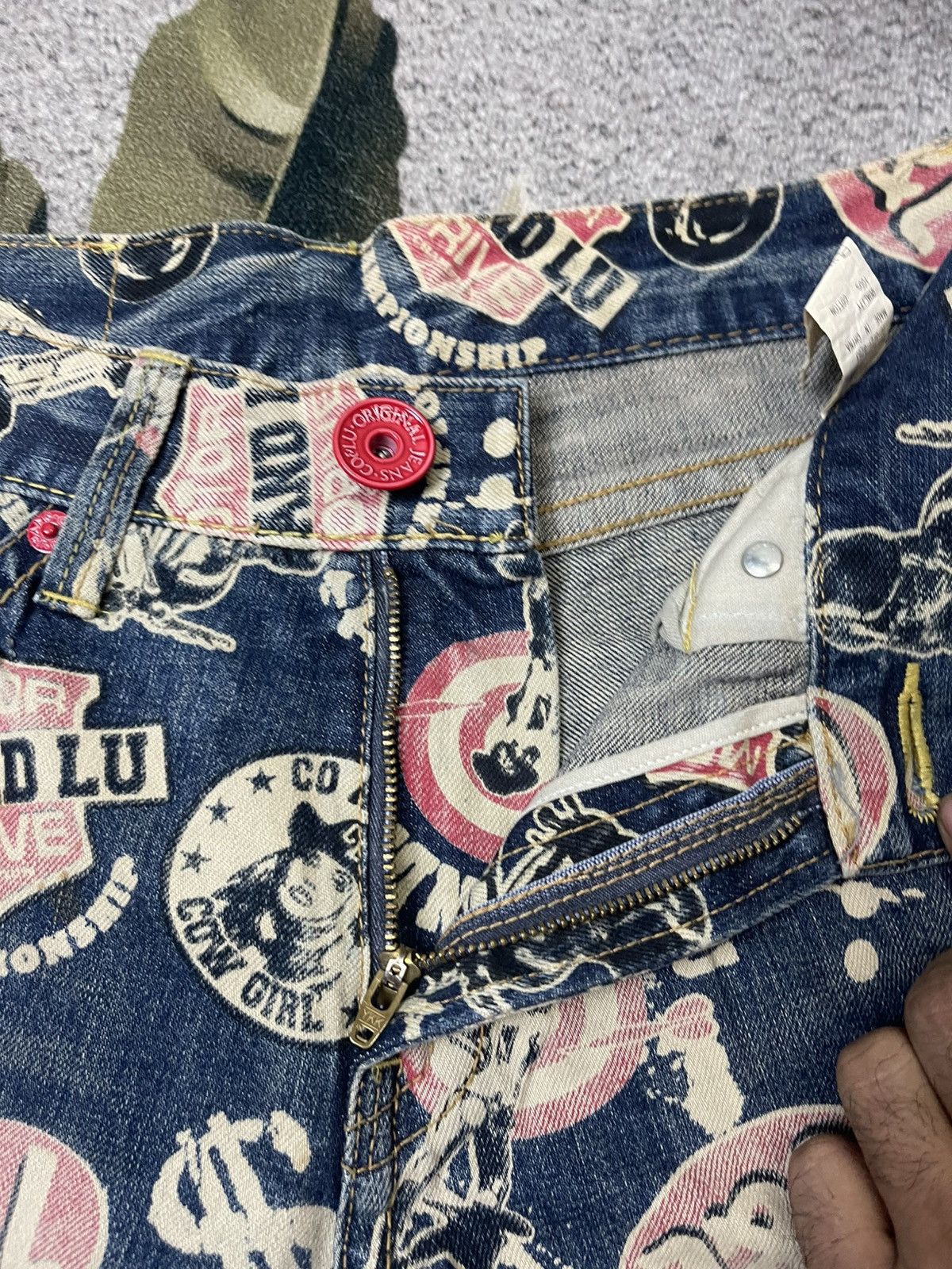 Hysteric Glamour Vintage Co & Lu Jeans Full Print Size US 31 - 11 Thumbnail