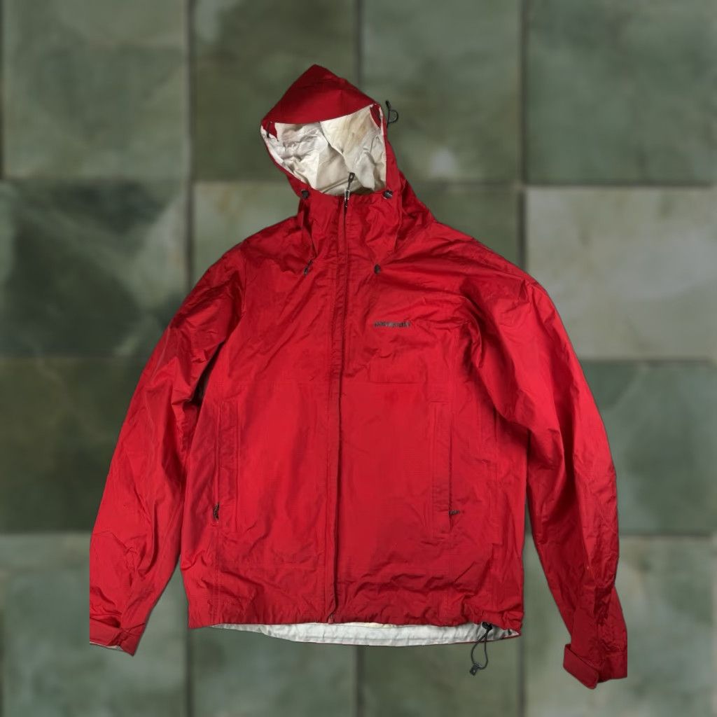 Patagonia VINTAGE Patagonia Jacket Mens Regular S Red Zip Hooded Lightweight All Seasons Pockets Rain Coat Size US S / EU 44-46 / 1 - 1 Thumbnail