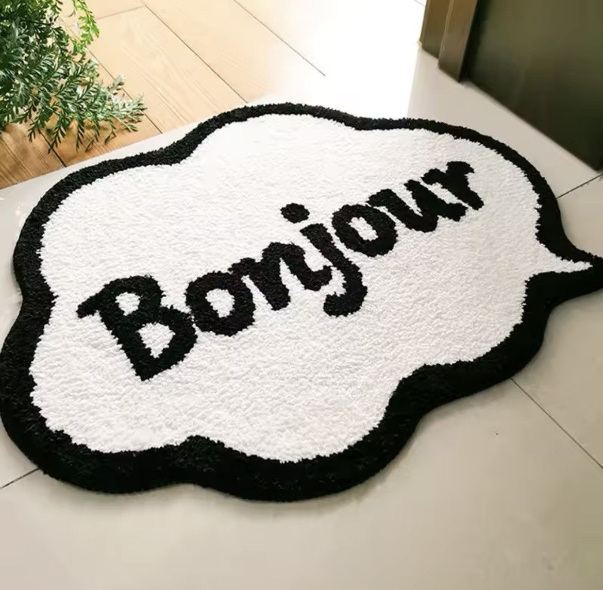 Japanese Brand × Vintage Bonjour Cute Rug 45x60cm Size ONE SIZE - 1 Thumbnail