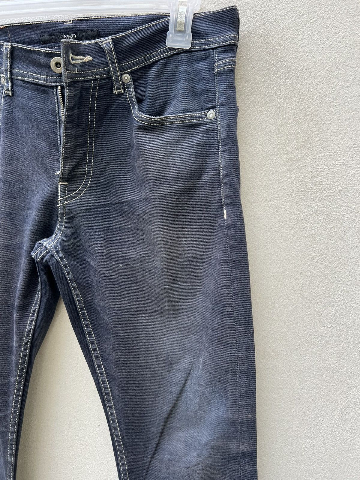 Vintage Moonage Devilment MAD Japan Dirty Mud Denim Stretch Jeans Size US 29 - 11 Thumbnail