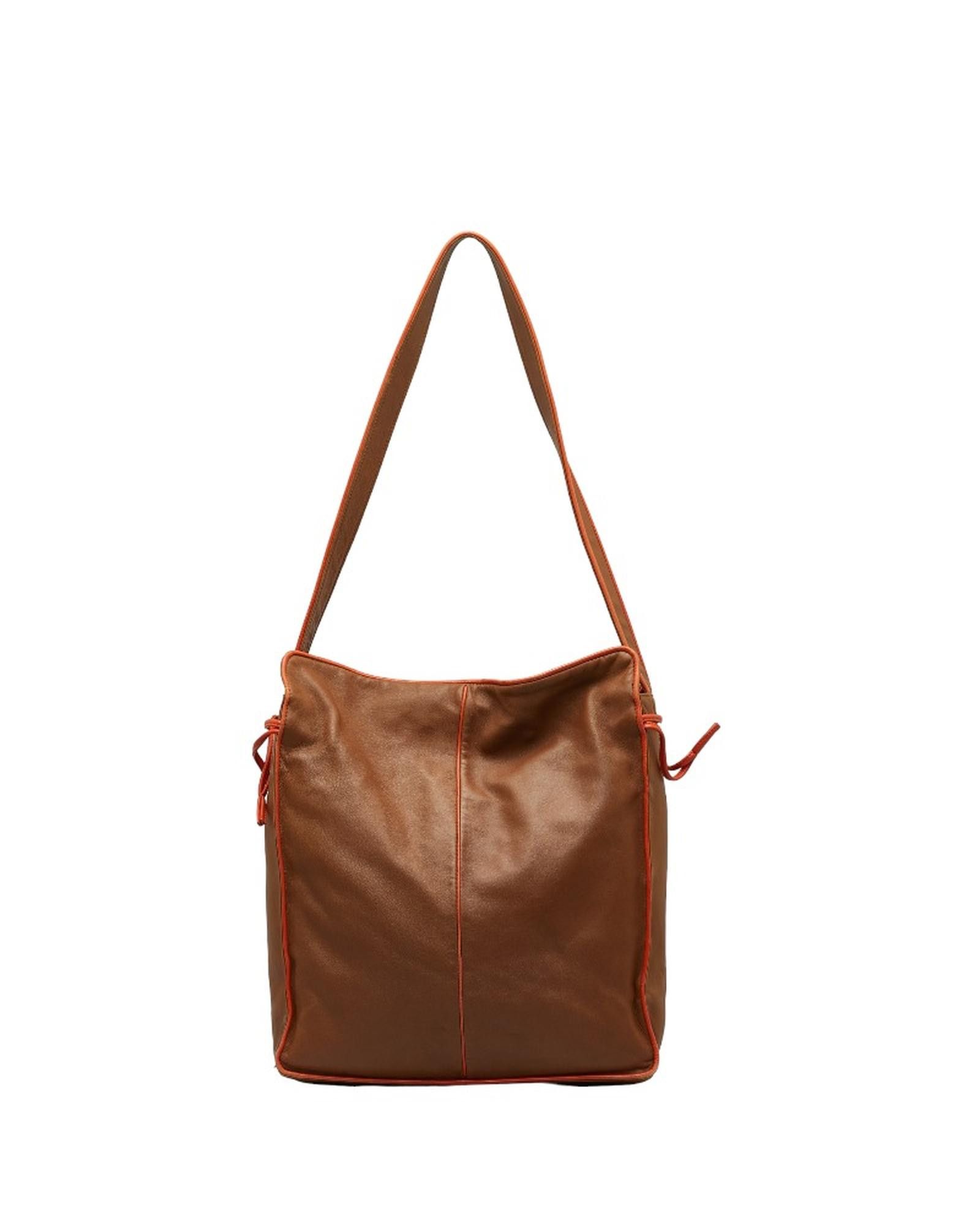 image of Loewe Brown Leather Shoulder Bag - Ab Condition, Women's