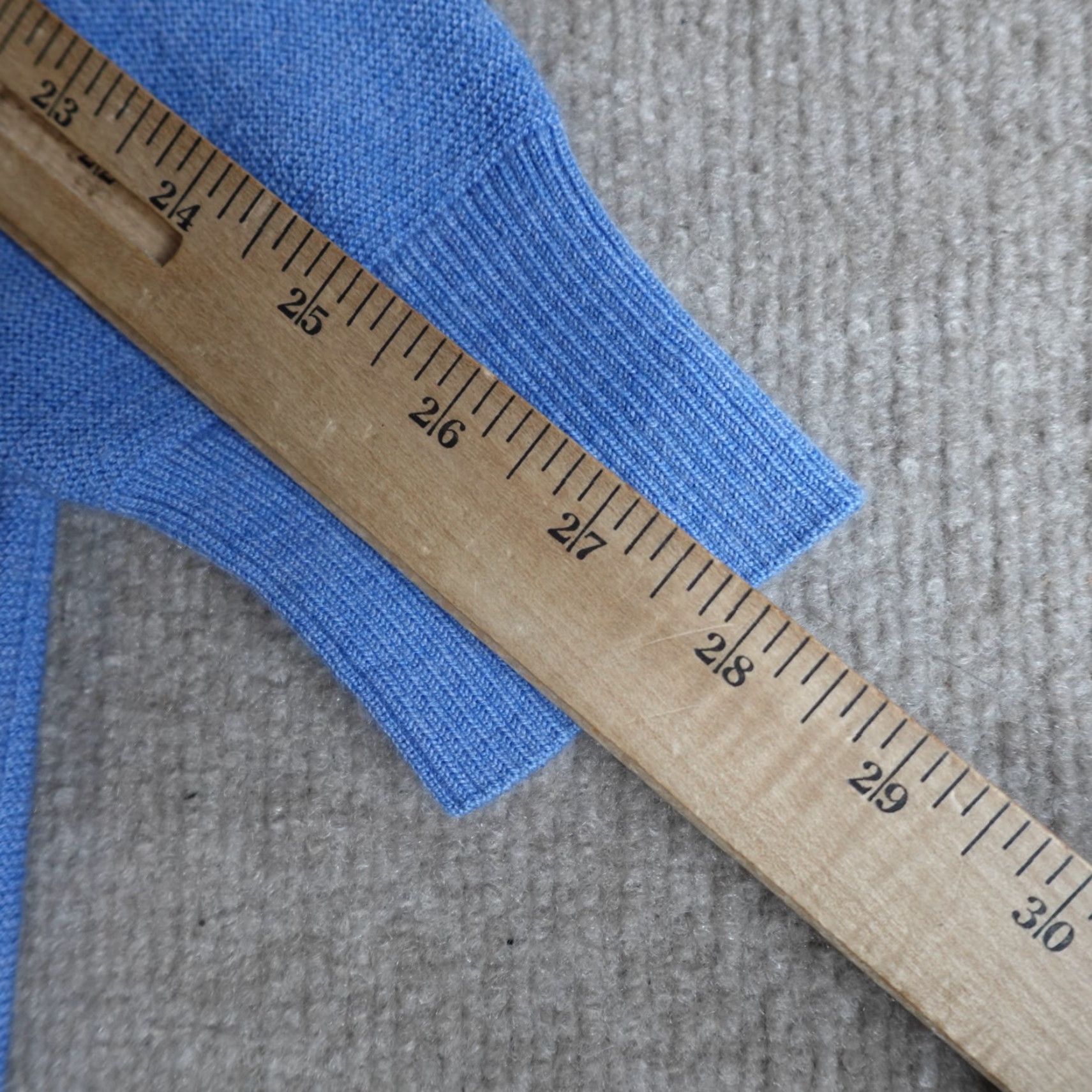 Vintage Blanq Azul Sweater Men Large Blue V-Neck Alpaca Knit Pullover Size US L / EU 52-54 / 3 - 3 Thumbnail