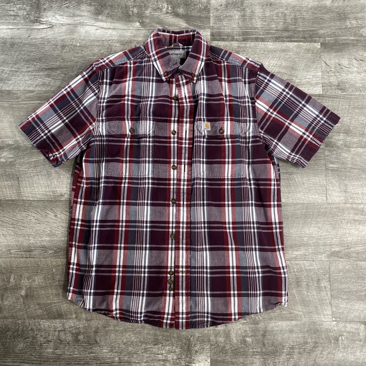 Carhartt Carhartt button short sleeve button down shirt sz men Medium Size US M / EU 48-50 / 2 - 1 Thumbnail