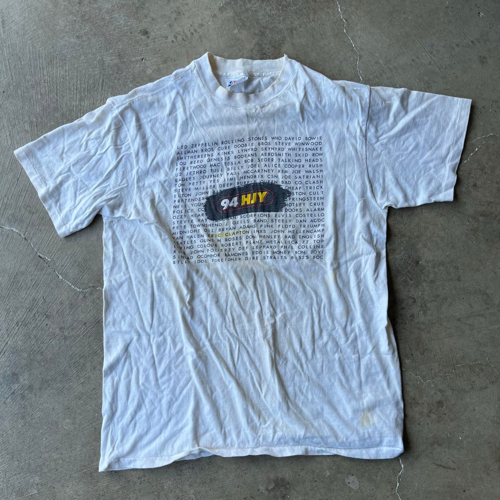 Vintage VINTAGE 94HJY RADIO SHIRT ROLLING STONES PINK FLOYD U2 LRG Size US L / EU 52-54 / 3 - 2 Thumbnail