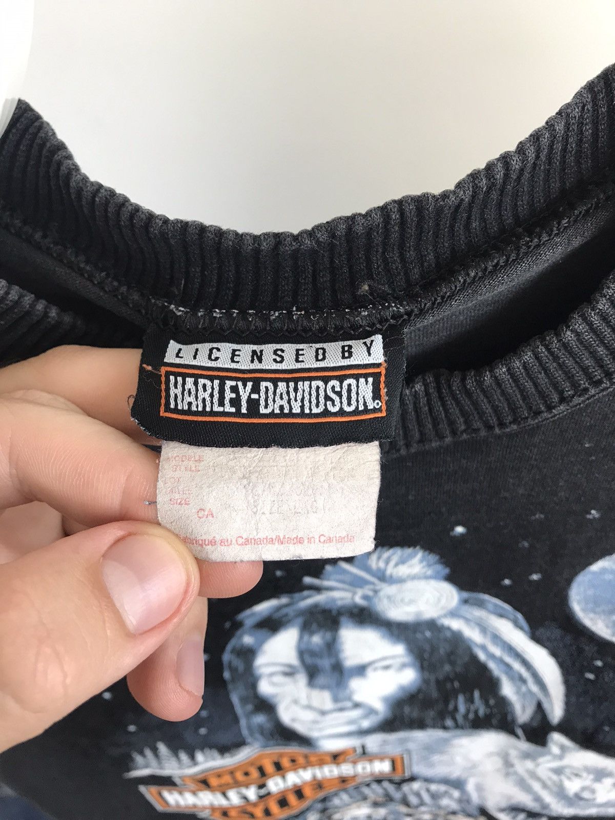 Vintage Vintage Harley Davidson Licensed Big Logo Indian Printed Tee Size US L / EU 52-54 / 3 - 6 Thumbnail