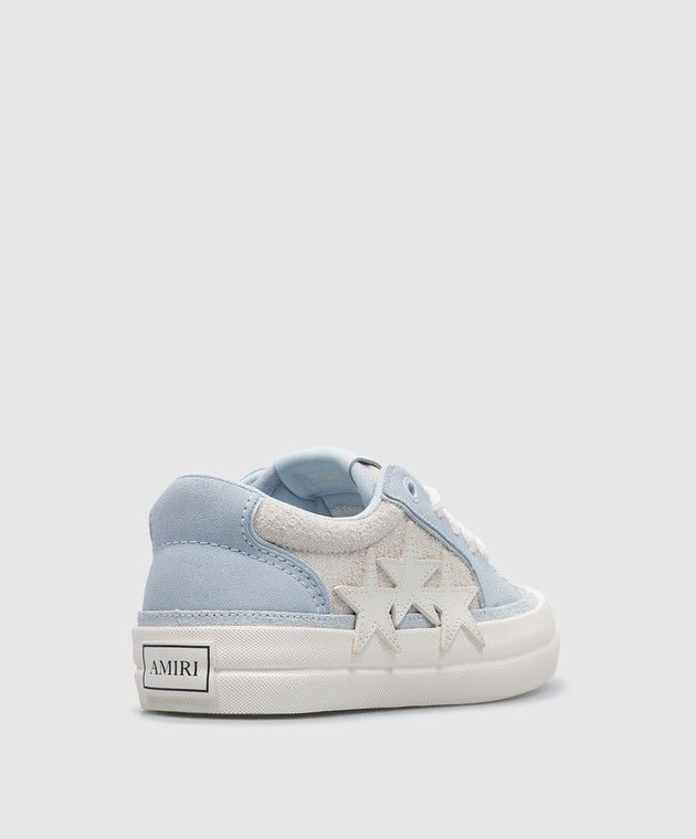 Balenciaga o1s1wg111125 Sunset Skate Low-Top Sneakers in Blue/White Size US 11 / IT 41 - 3 Thumbnail