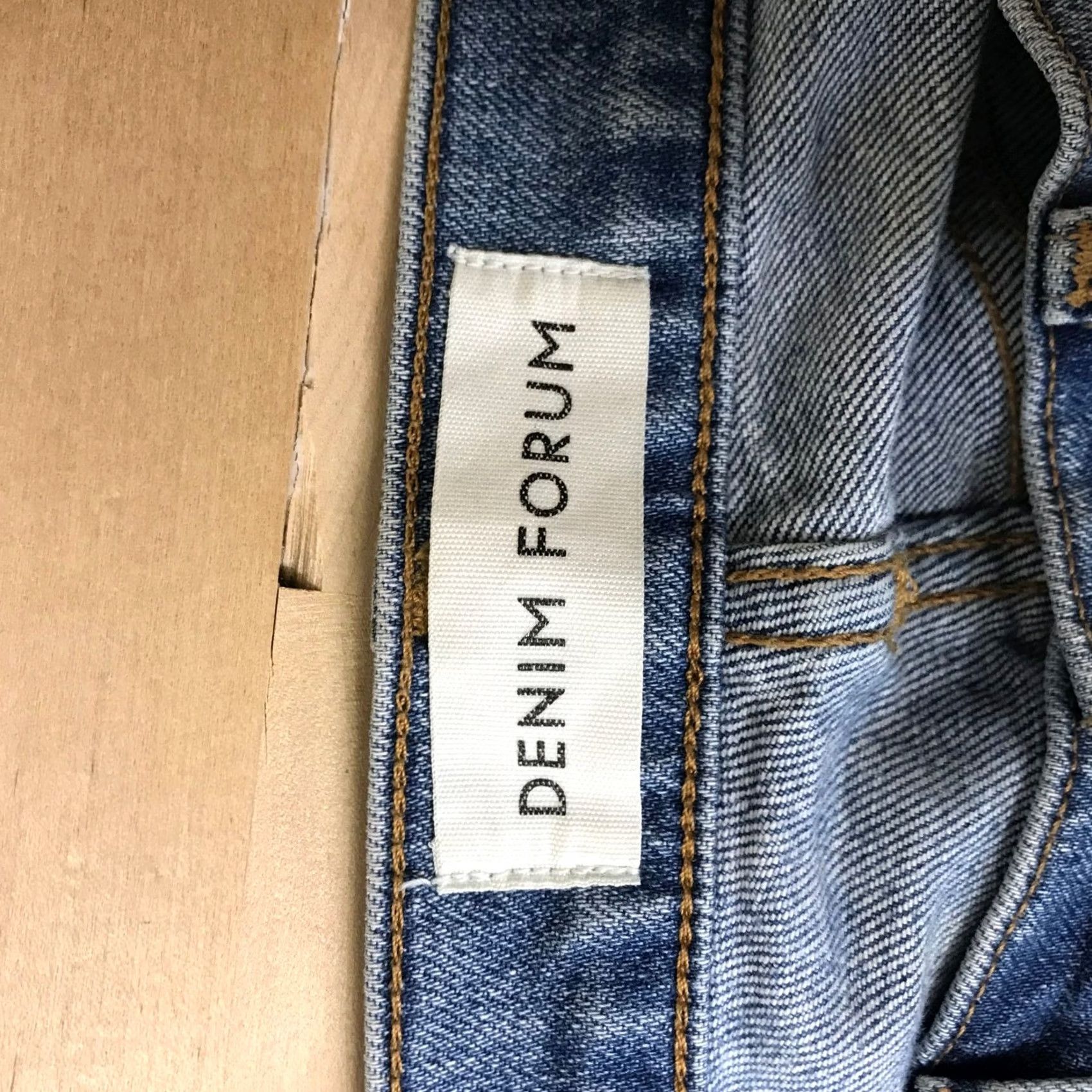 Vintage Denim Forum Jeans Womens 27 Blue The Arlo High Rise Straight Raw Hem Size Size 27" / US 4 / IT 40 - 7 Thumbnail