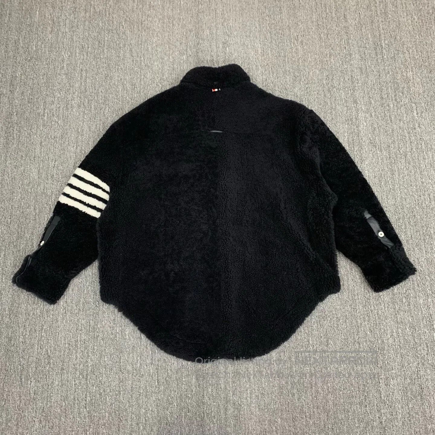 Thom Browne Thom Browne Black Striped Fur Jacket Size 46. Size US S / EU 44-46 / 1 - 2 Thumbnail