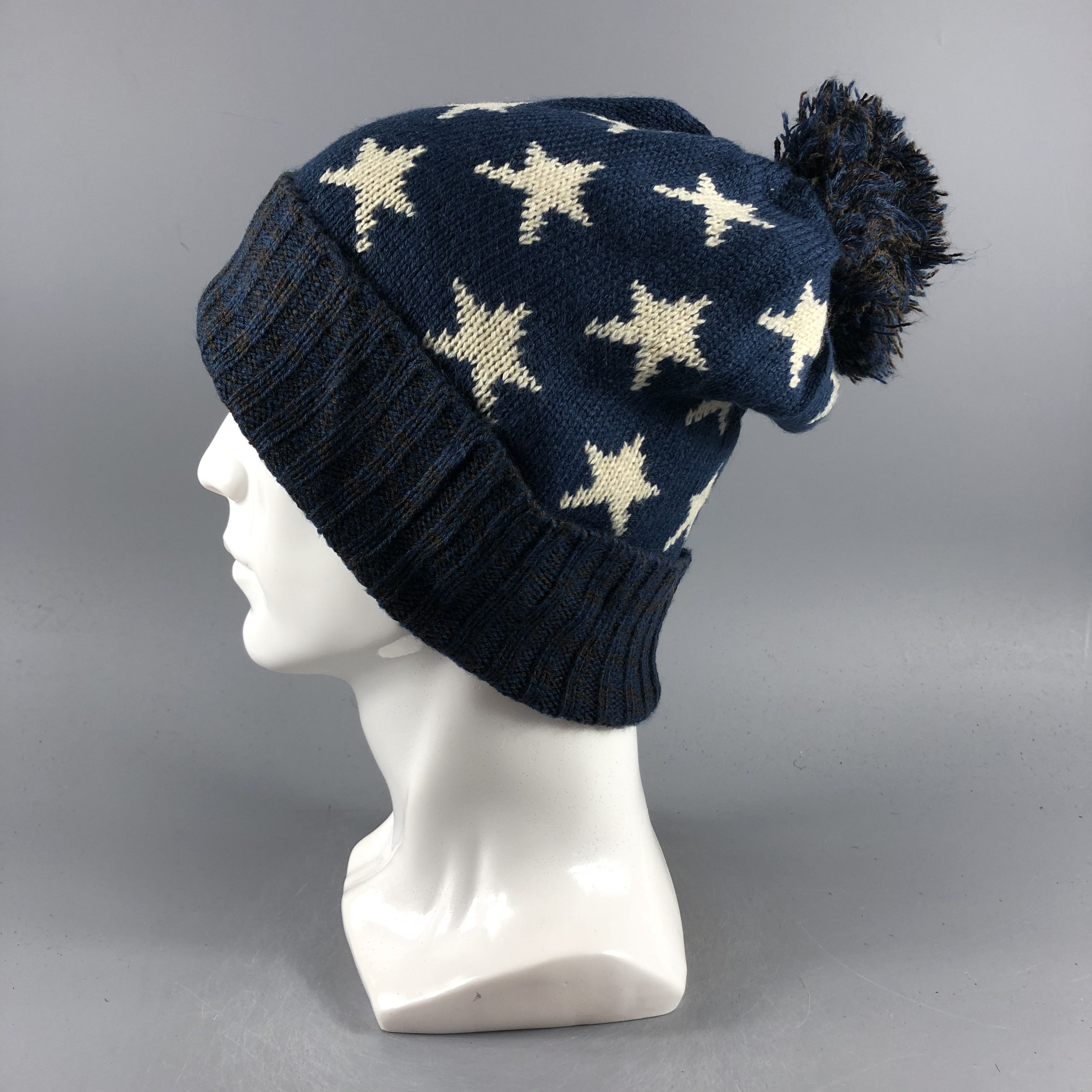 Japanese Brand × Vintage Unknown Star Bobble Beanie Snow Hat Snow Cap -D163 Size ONE SIZE - 1 Thumbnail