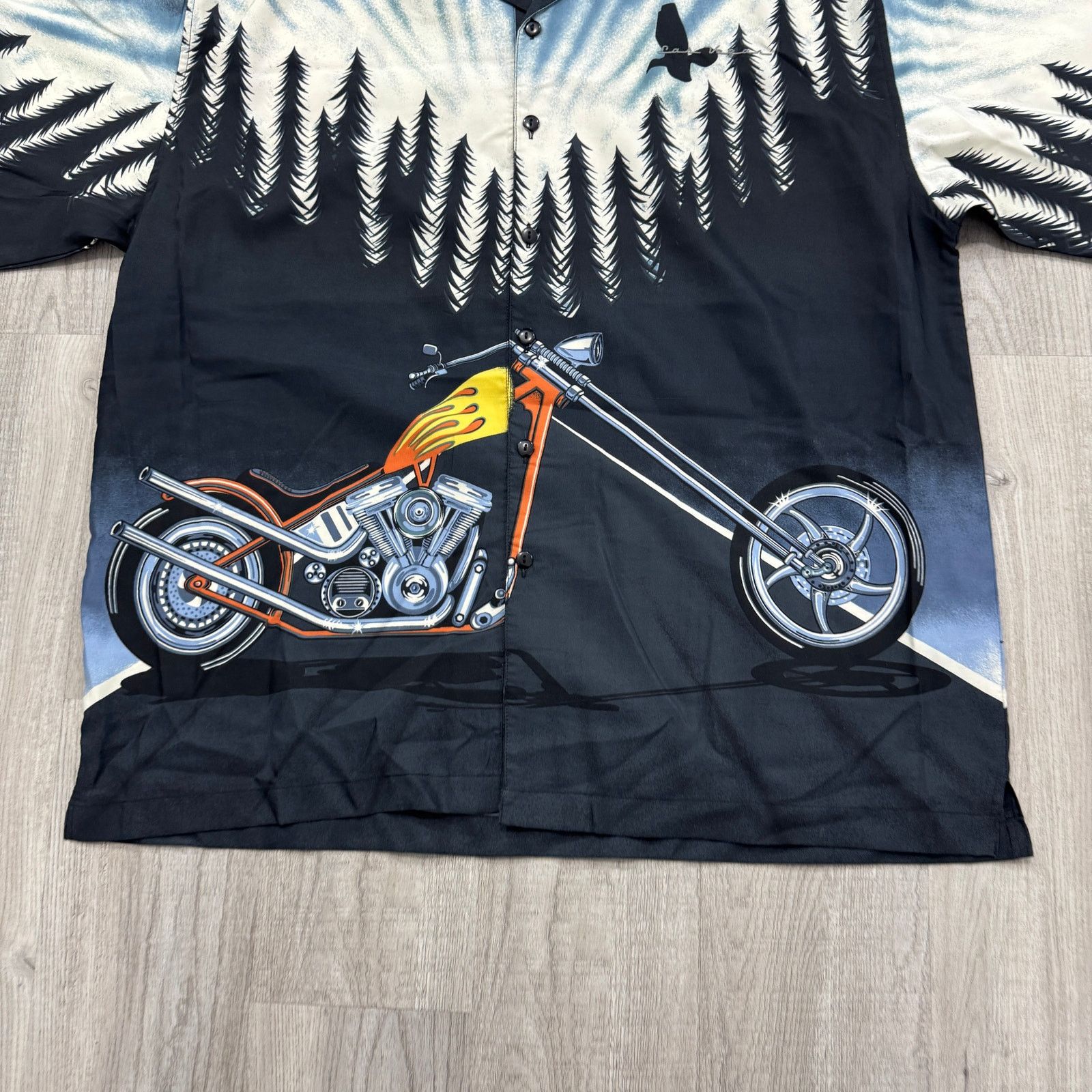 Vintage Vintage Malibu Dreams Motorcycle Short Sleeve Button Shirt Size US XL / EU 56 / 4 - 2 Thumbnail