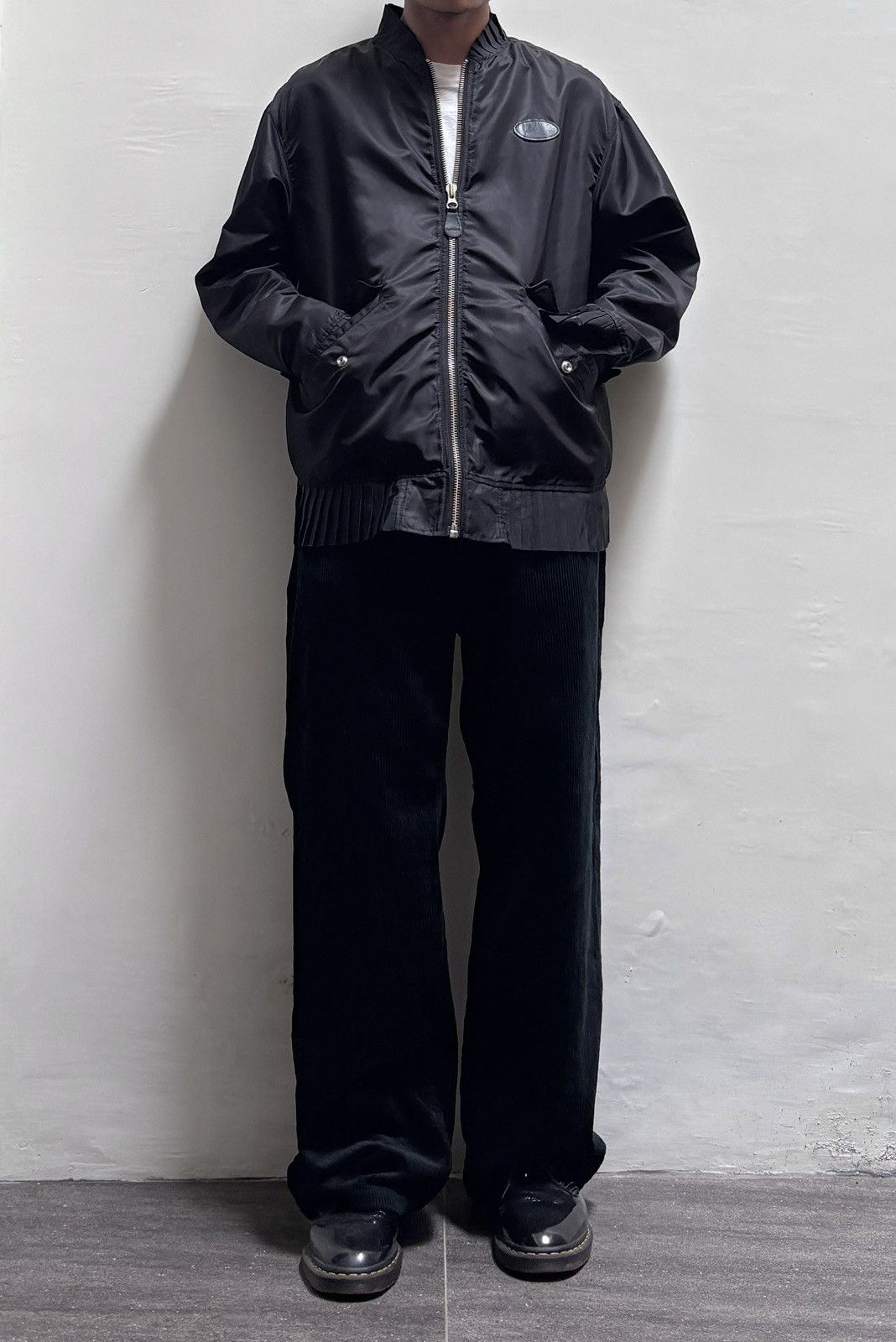 Maison Margiela FREE TAX! MM6 Oversized Pleated Nylon Bomber Jacket Size US M / EU 48-50 / 2 - 1 Thumbnail