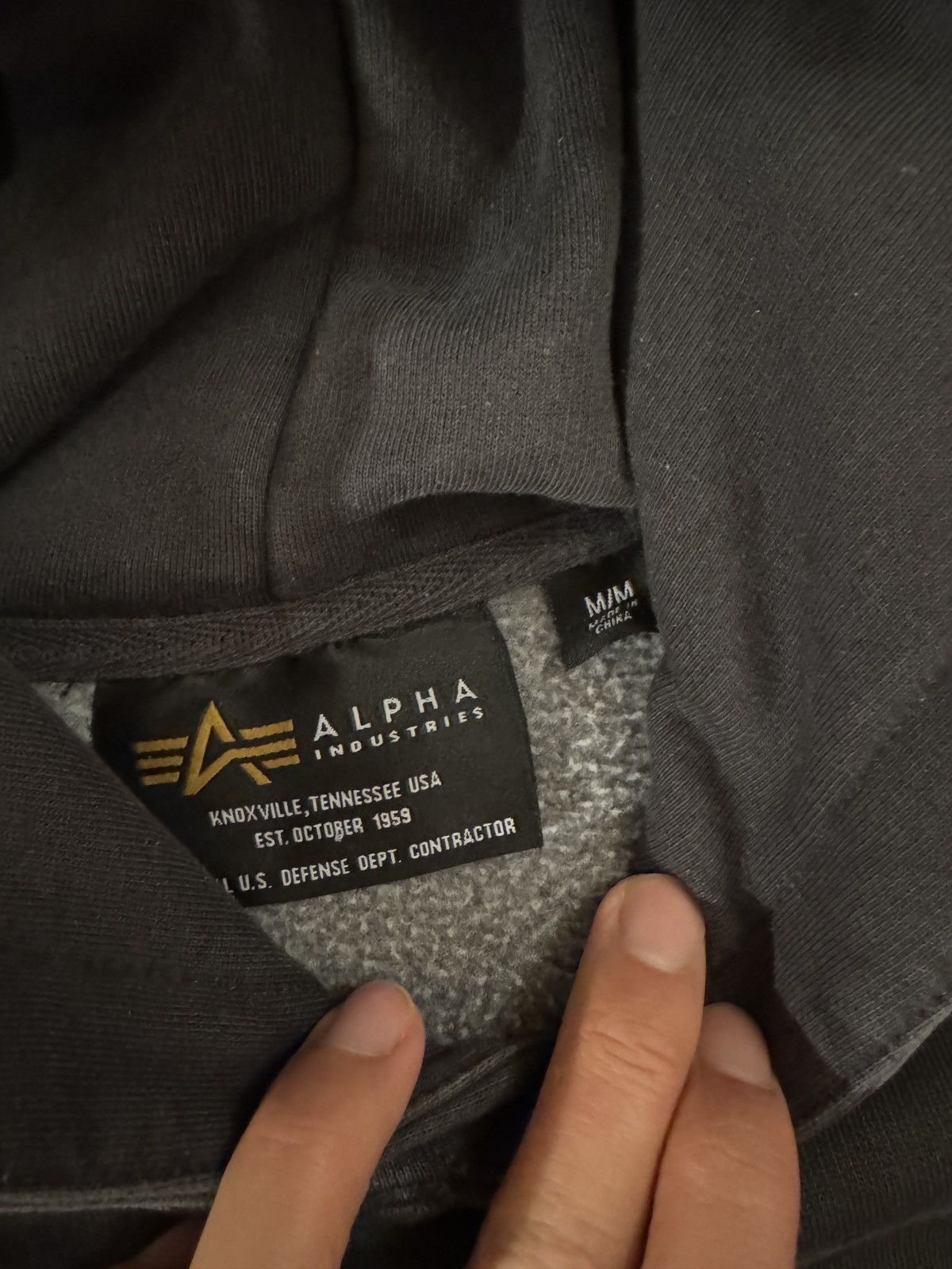 Alpha Industries Alpha Industries Grey Hoodie Size US M / EU 48-50 / 2 - 4 Thumbnail