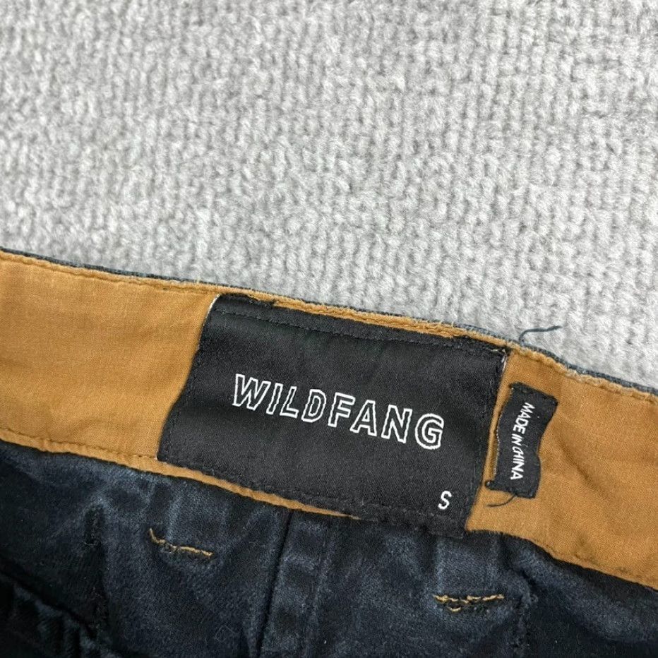 Wildfang Wildfang Women's Small 28 x 29 Black Double Knee Carpenter Workwear Pants - Cotton Blend Twill, Pockets, Button Closure, Regular Rise Size 28" / US 6 / IT 42 - 2 Thumbnail