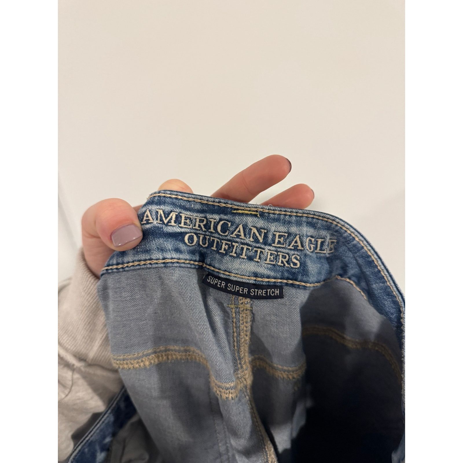American Eagle Outfitters American Eagle Super Stretch Jeans Size 10 Size 32" / US 10 / IT 46 - 3 Thumbnail