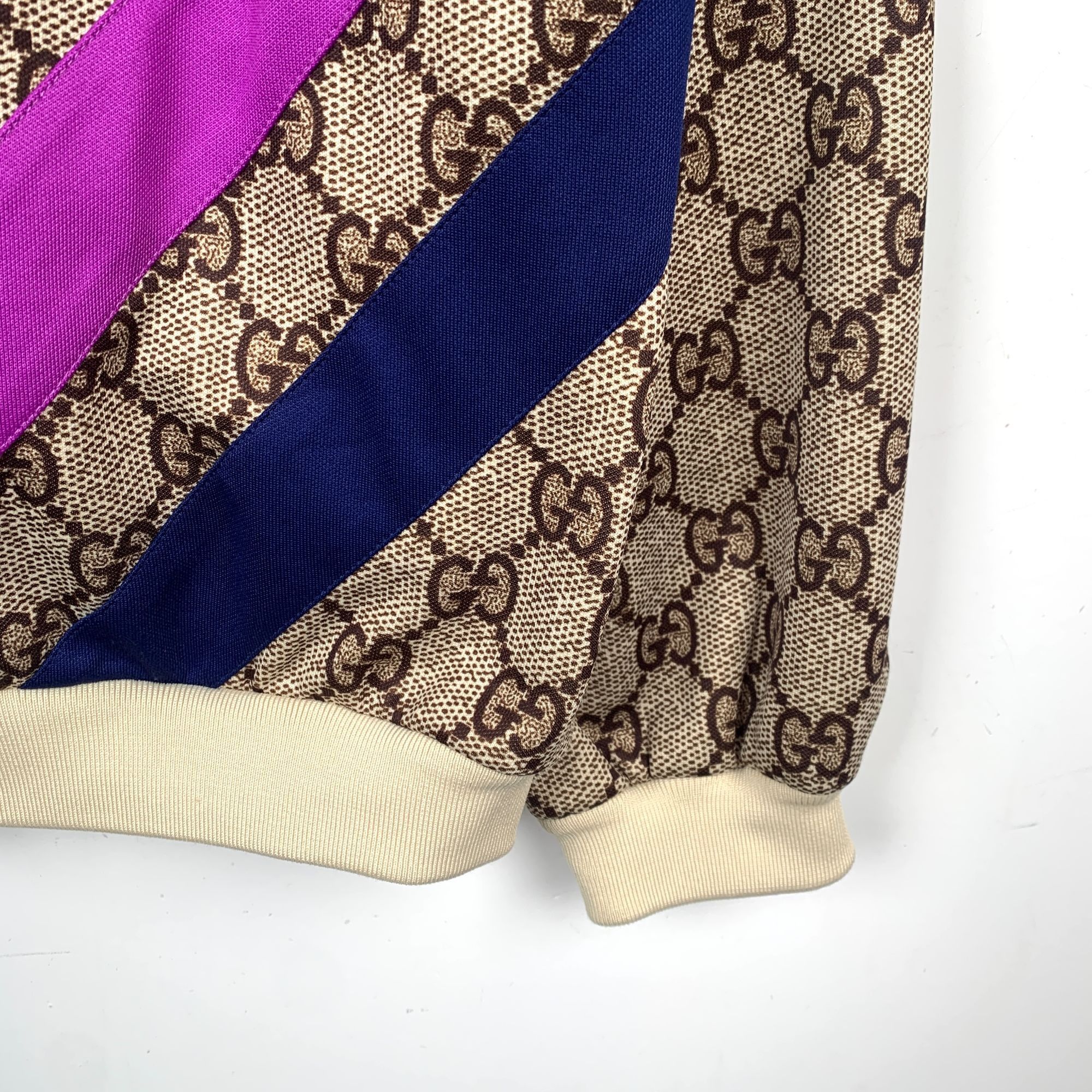 Gucci Gucci Monogram Rainbow Chevron Track Jacket With Zip Closure Size US M / EU 48-50 / 2 - 5 Thumbnail