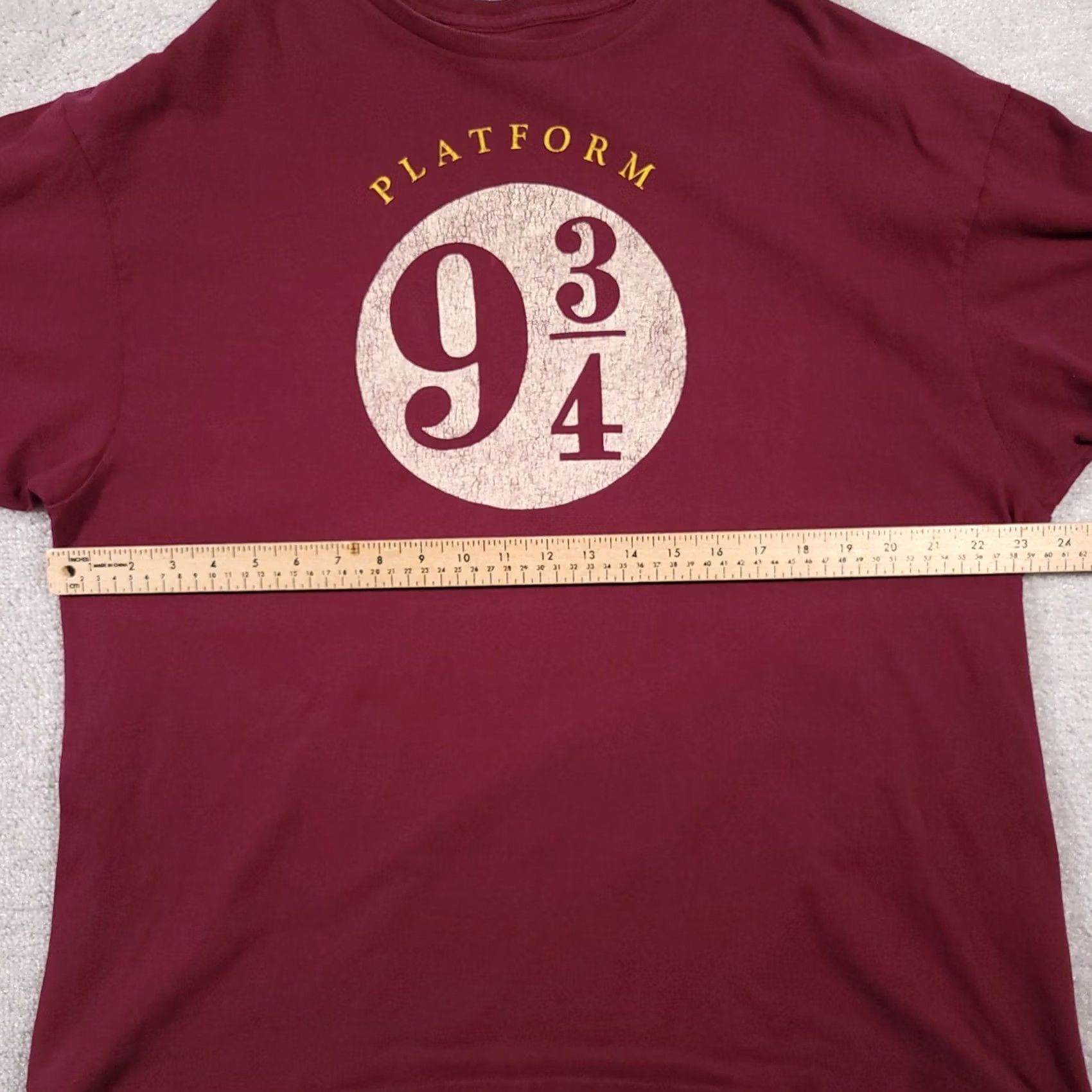 Vintage Harry Potter Hogwarts Express Platform 9 3/4 T shirt Mens 2XL Red Marroon Size US XXL / EU 58 / 5 - 4 Thumbnail