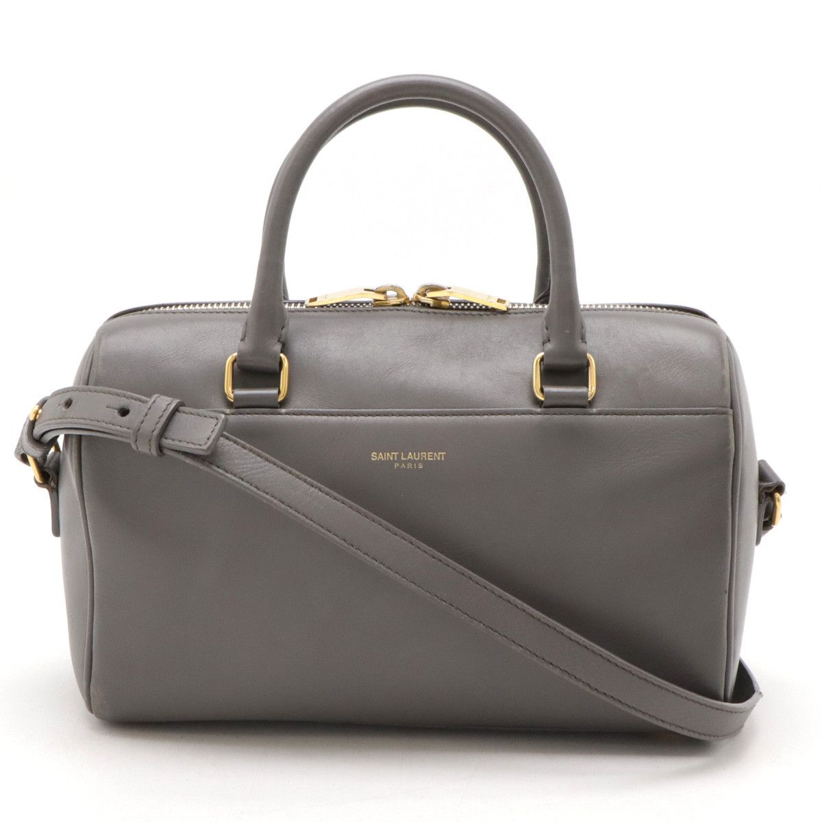 Yves Saint Laurent Yves Saint Laurent Yves Saint Laurent Leather Baby Duffle Handbag 2WAY 330958 Leather Handbag 330958 in Very Good Condition Size ONE SIZE - 1 Thumbnail