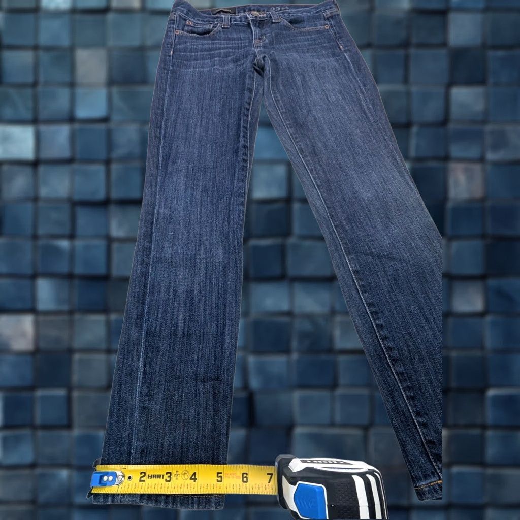 J.Crew J.CREW Toothpick Skinny Jeans Women 25 Blue Stretch Ankle Tapered 28x30 Mid Rise Jeans Size 42" / US 20 - 1 Thumbnail
