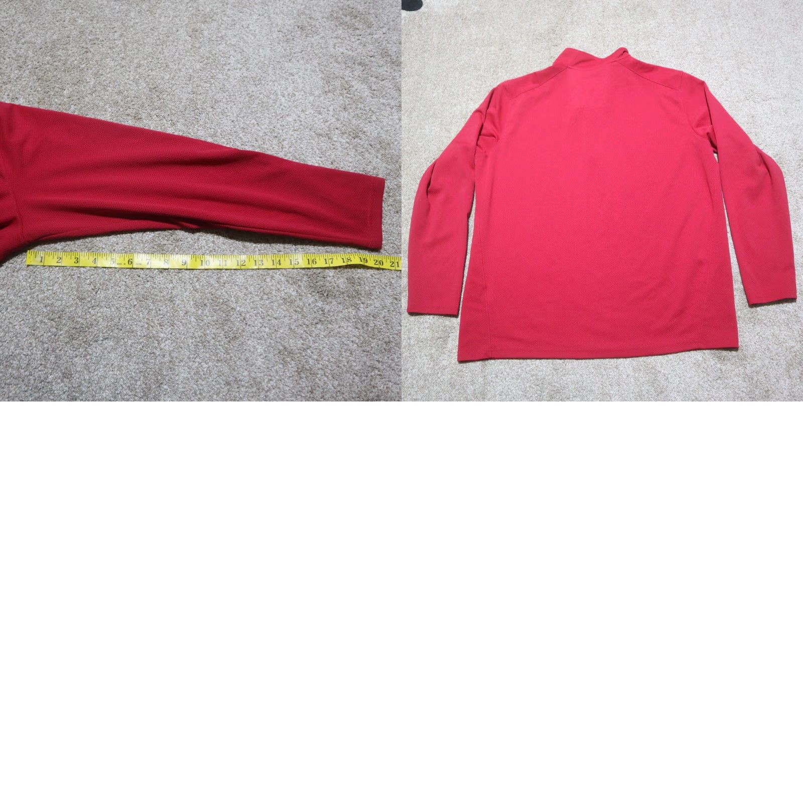 Vintage Sport-Tek Jacket First Bank & Trust Red 1/4 Zip Adult Men L Large Polyester Softshell Embroidered Logo Zipper Jacket Size US L / EU 52-54 / 3 - 8 Thumbnail
