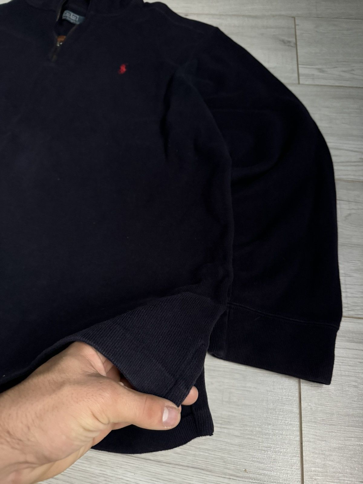 Polo Ralph Lauren × Vintage Vintage Polo Ralp Lauren 1/4 Zip Up Sweater Shirt Size US XXL / EU 58 / 5 - 2 Thumbnail