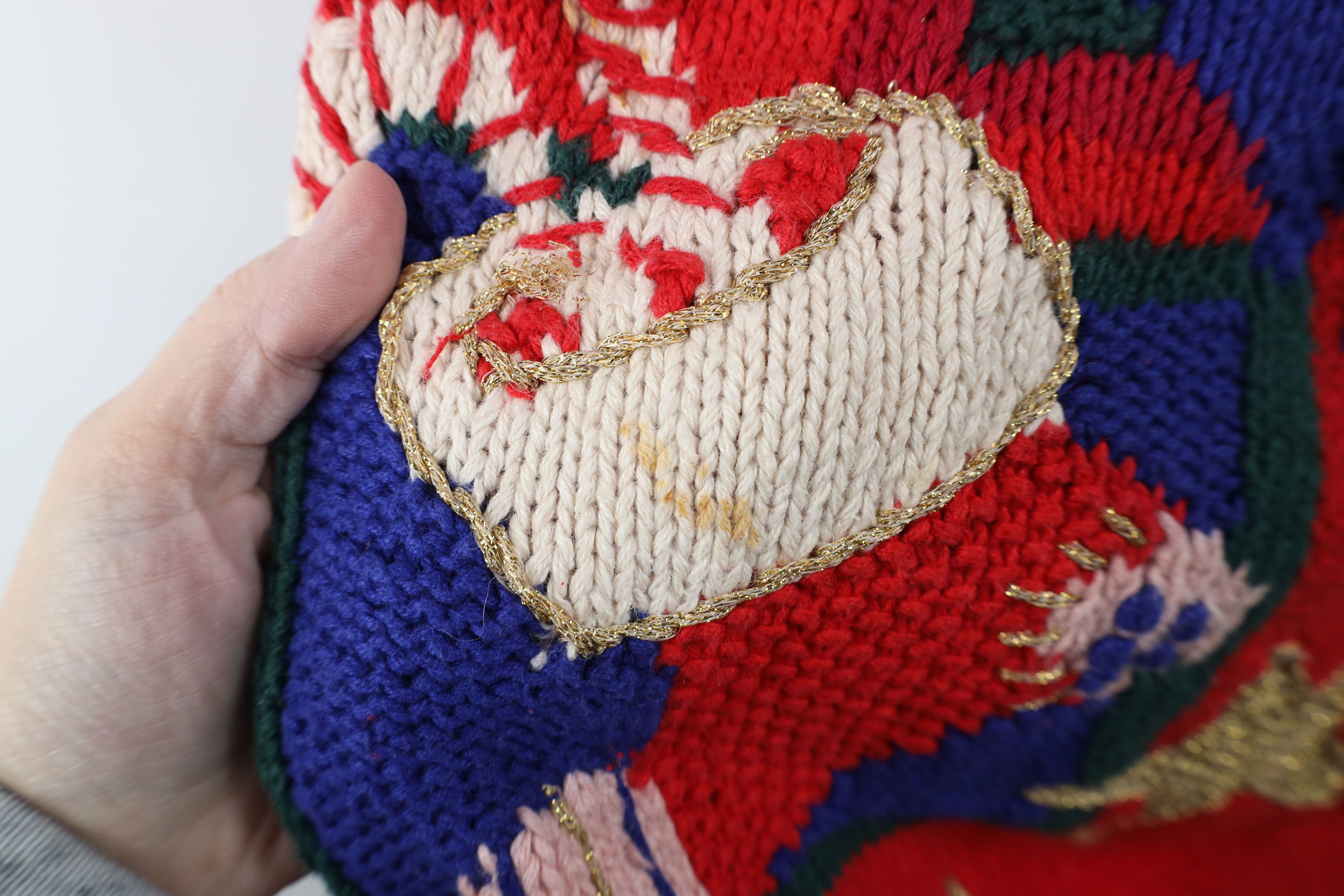 Vintage Vintage 90s Streetwear Bells Christmas Cardigan Sweater Size L / US 10 / IT 46 - 6 Thumbnail