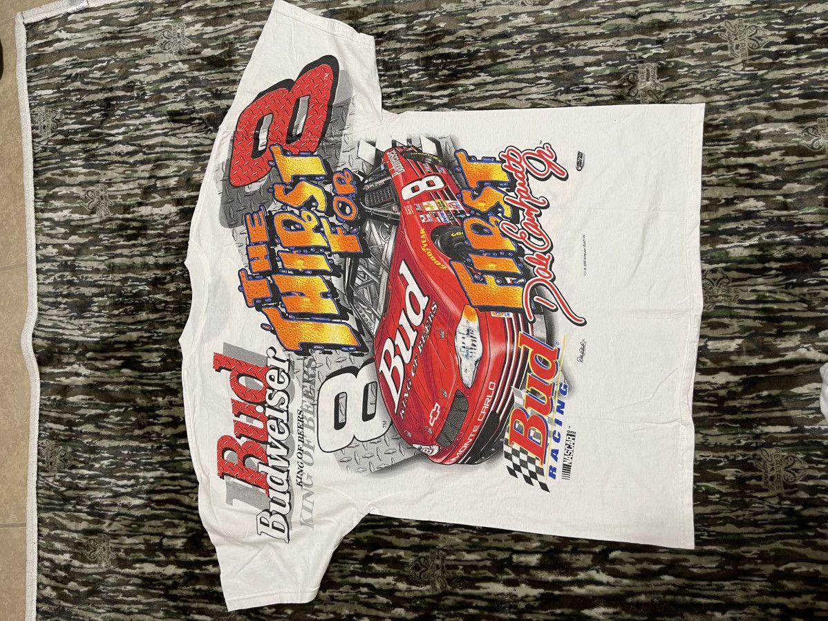 Chase Authentics Budweiser Dale Earnhardt Jr. Monte Carlo NASCAR tee #vintage Size US L / EU 52-54 / 3 - 7 Thumbnail
