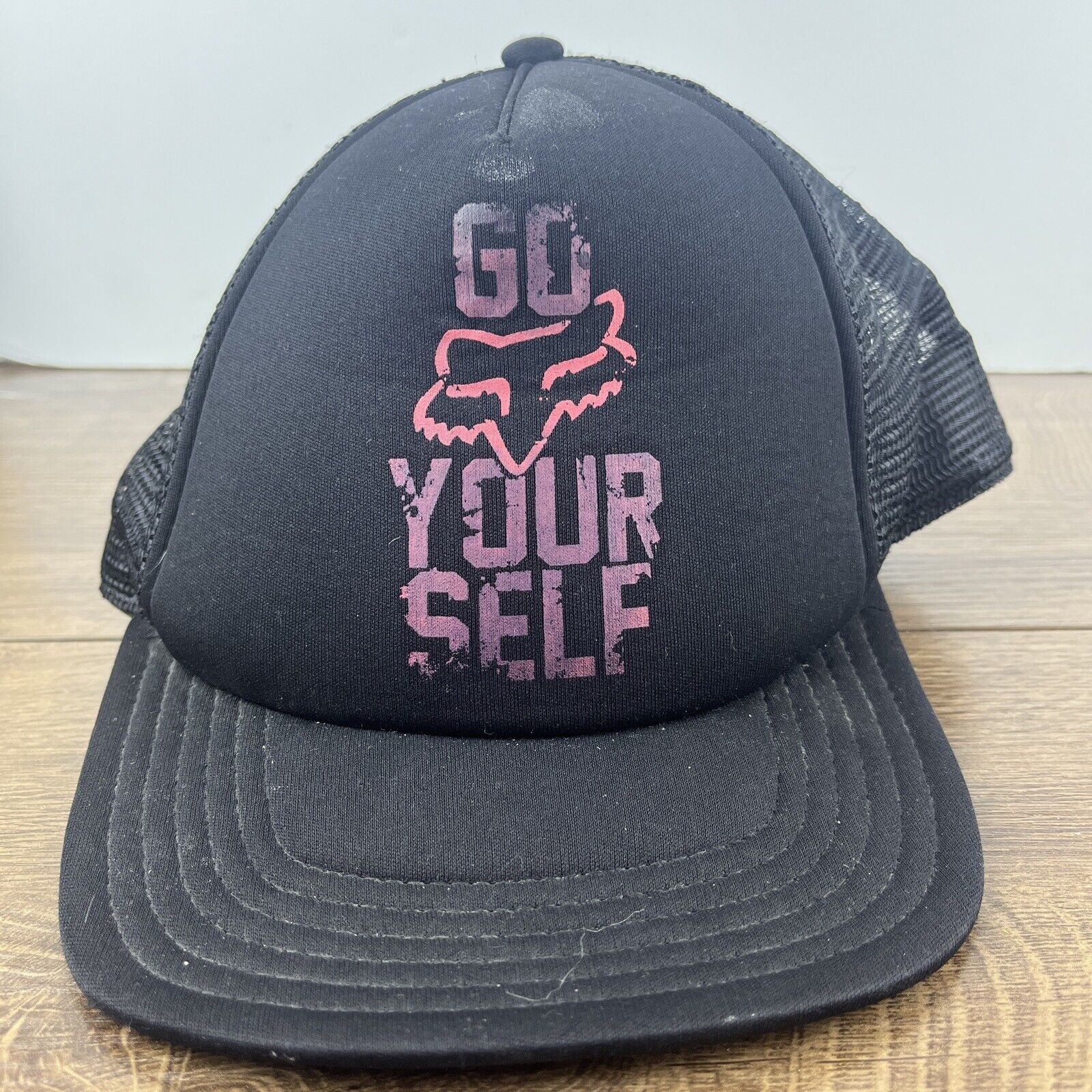 Fox Racing Go Fox Yourself Hat Fox Black Hat Adjustable Adult Size Blac Size ONE SIZE - 5 Thumbnail