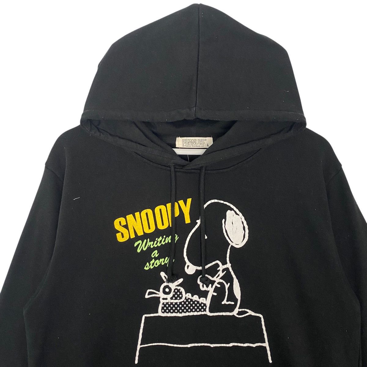 Vintage Vintage Peanuts Printed Hoodie Sweater Black Size L Size US L / EU 52-54 / 3 - 7 Thumbnail