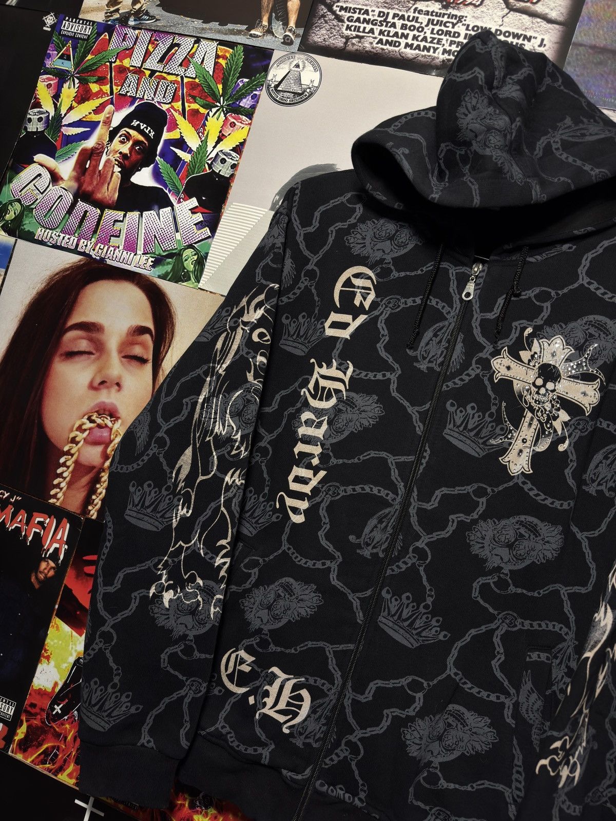 Ed Hardy Ed Hardy Vintage ZIp Hoodie Size US S / EU 44-46 / 1 - 4 Thumbnail