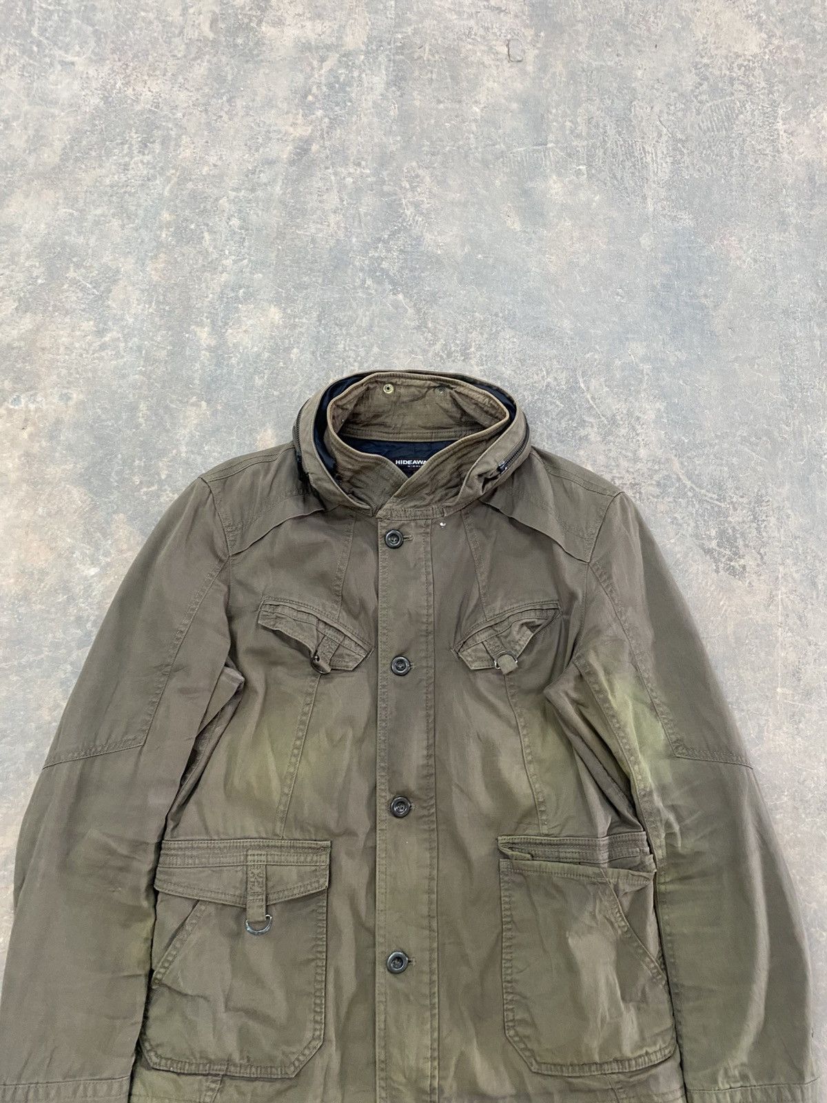 HIDEAWAYS HIDEAWAYS BY NICOLE BONO PARKA JACKET HOODED PUNK GRUNGE LGB Size US M / EU 48-50 / 2 - 4 Thumbnail