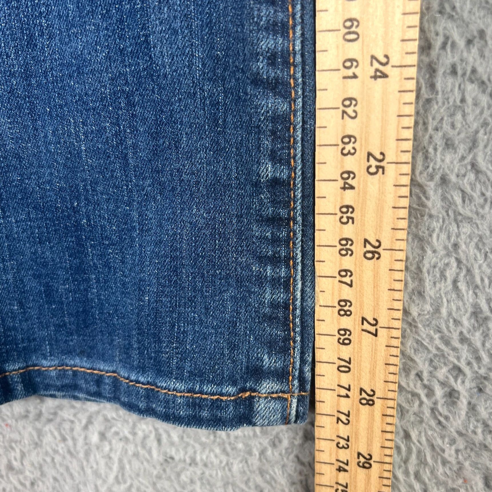 Vintage VINTAGE BIG STAR Women’s Skinny Flare Jeans Size 28 Medium Wash Blue Embroidered Stars Size 28" / US 6 / IT 42 - 3 Thumbnail