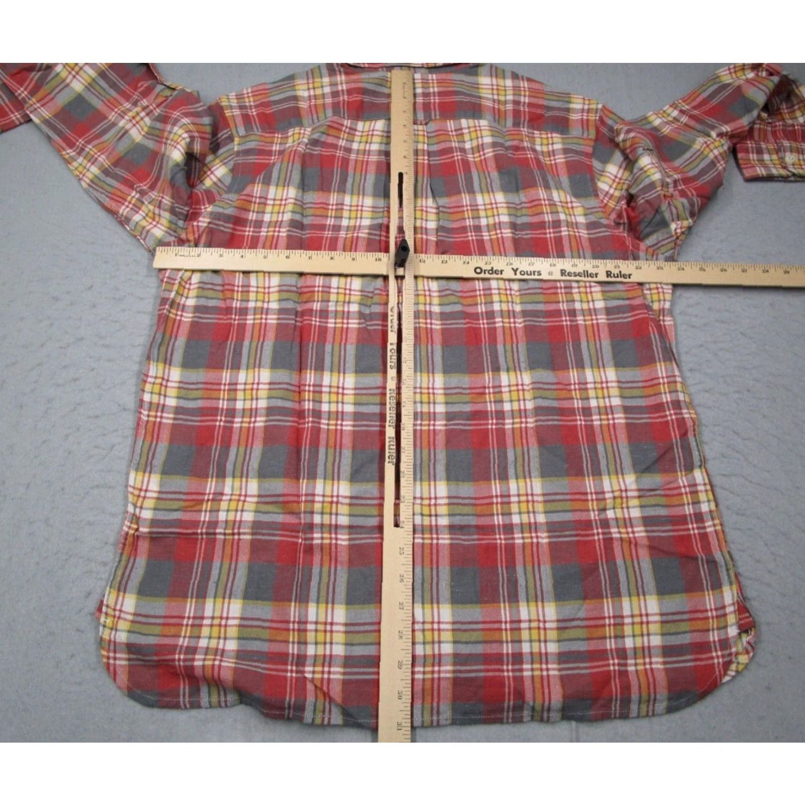 Levi's VINTAGE Levi's Men's Shirt Long Sleeve Button Up Twill Plaid Casual Workwear 2XL Red Size US XXL / EU 58 / 5 - 5 Thumbnail