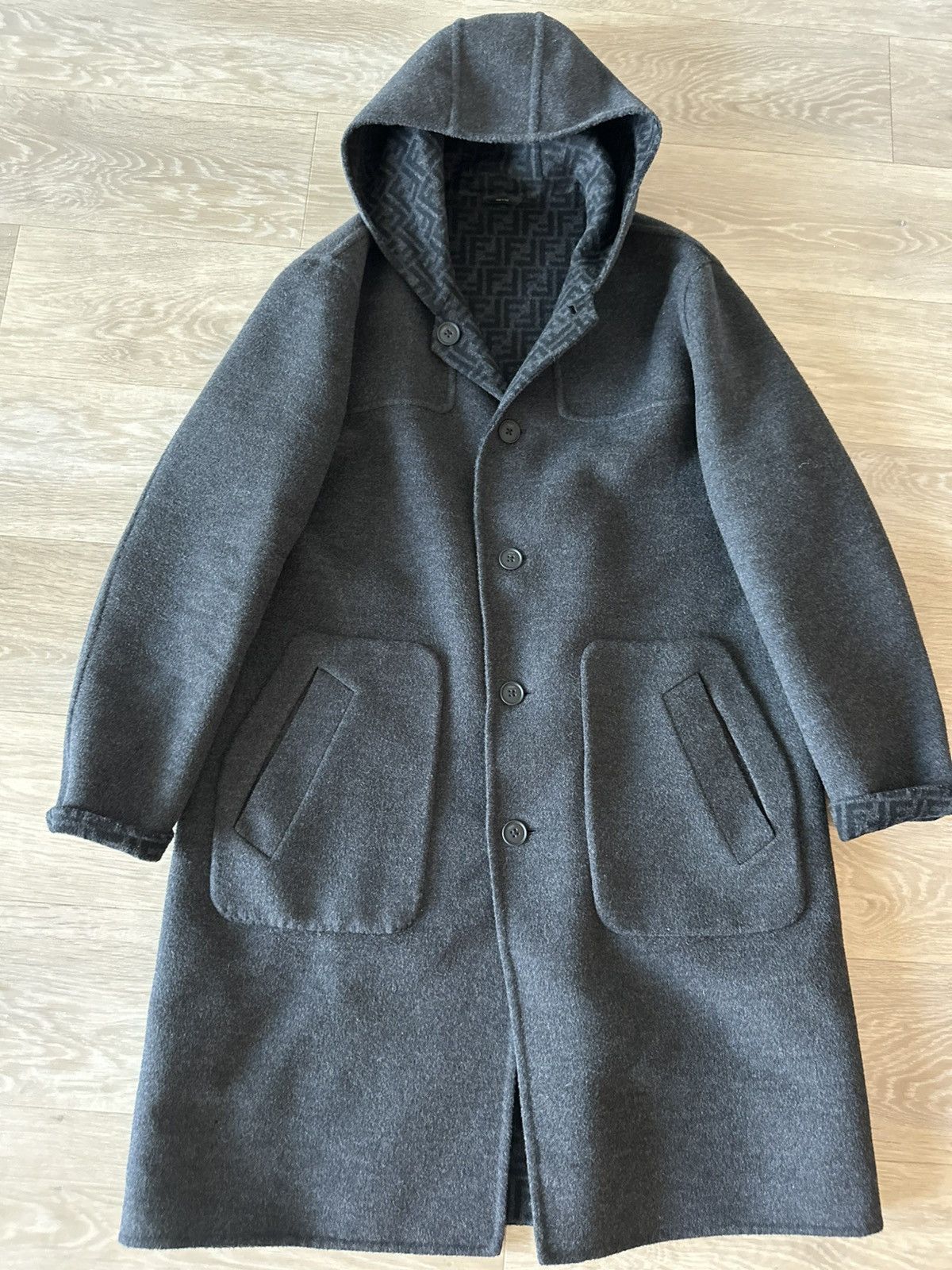 Fendi Fendi Cashmere reversible overcoat Size US L / EU 52-54 / 3 - 1 Thumbnail