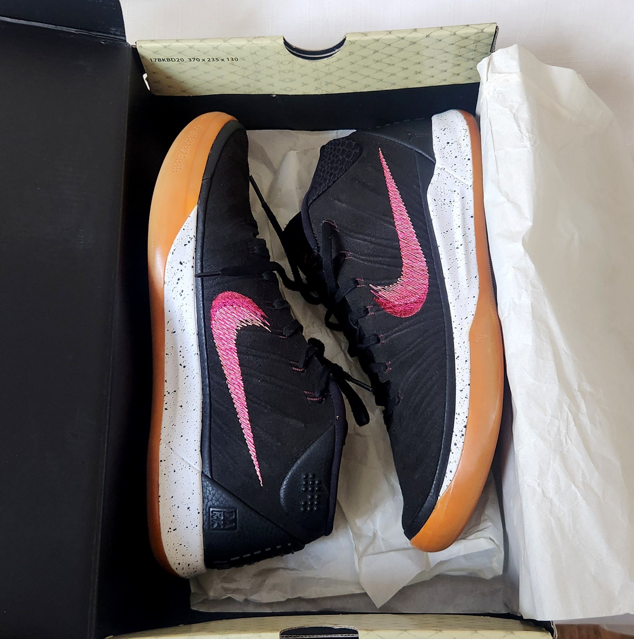Nike Nike Kobe A.D. Men's SZ 12 922484-006 Black Gum sole Rare Size US 11.5 / EU 44-45 - 6 Thumbnail