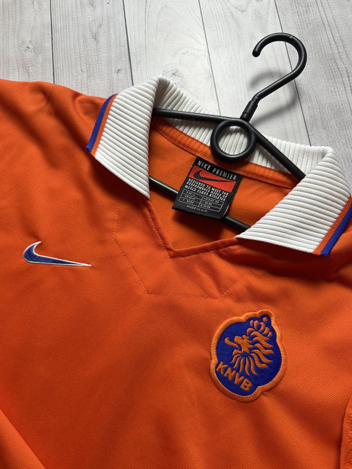 Nike × Vintage Vintage Nike Holland Nederland soccer jersey Van Hooijdonk Size US XL / EU 56 / 4 - 8 Thumbnail