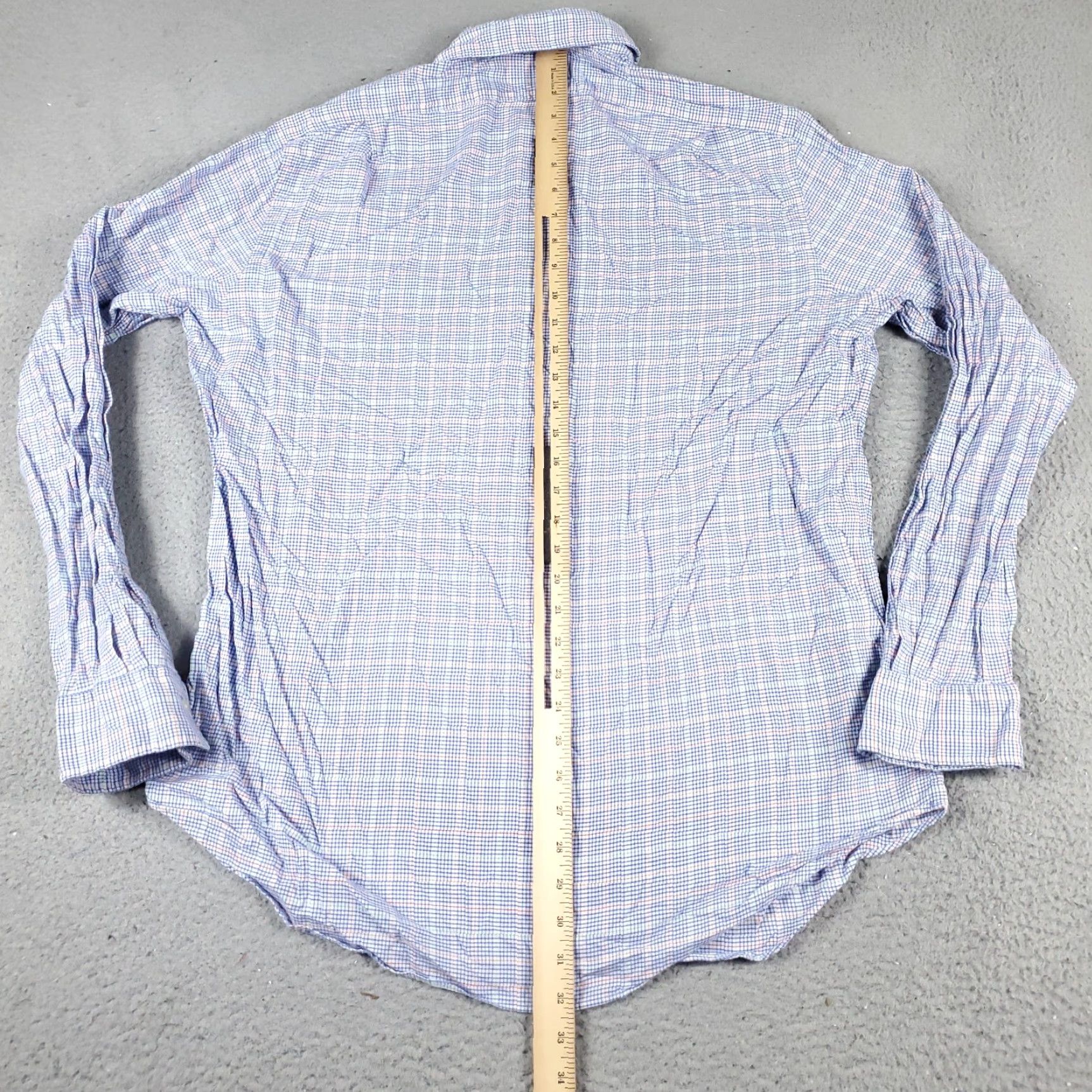 Ralph Lauren Ralph Lauren Shirt Mens XL Blue Plaid Button-Up Long Sleeve Casual Classic Preppy Logo Button-Down Neck Collared -/- Size US XL / EU 56 / 4 - 4 Thumbnail