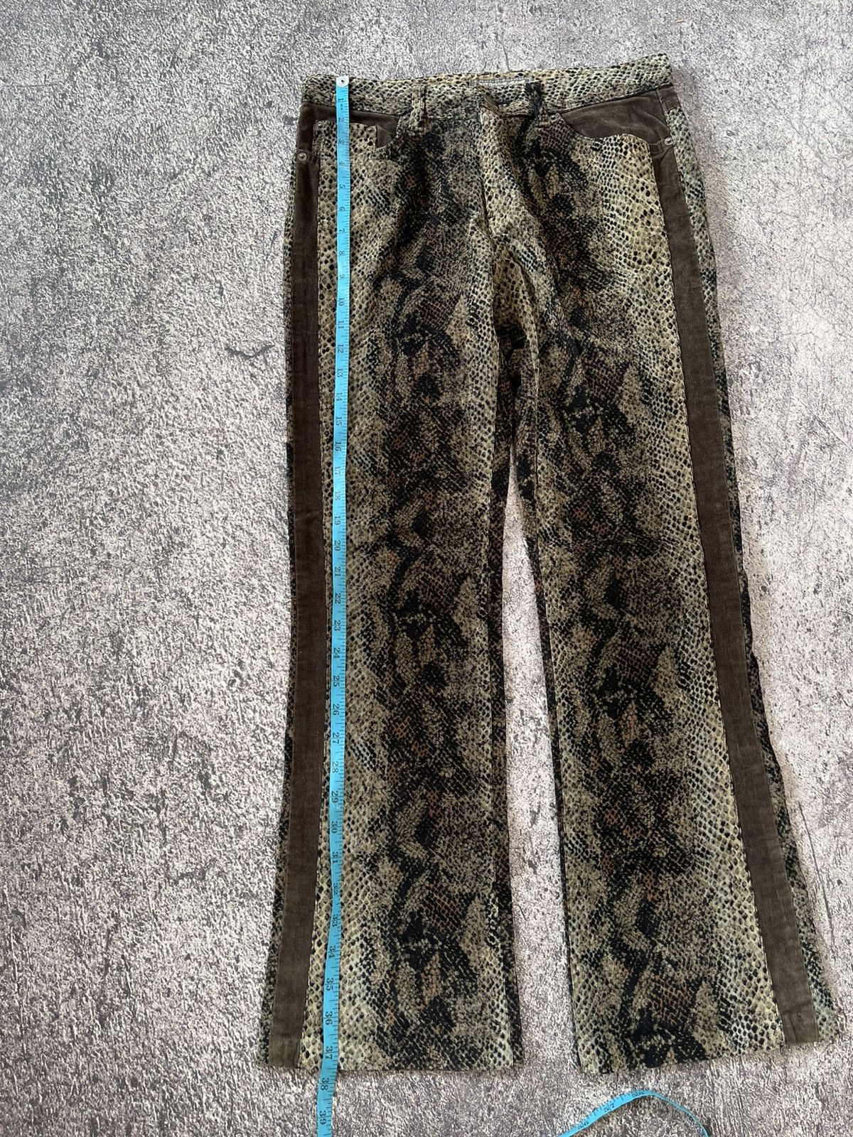 Japanese Brand Y2k interflow snakeskin “tornado mart style” jeans Size US 30 / EU 46 - 17 Thumbnail