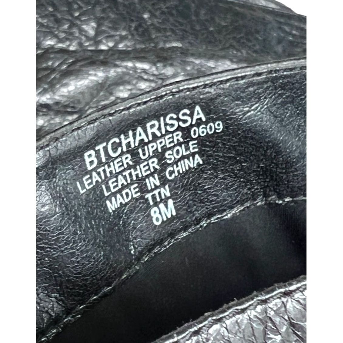 Vintage Boutique Women's Charissa Black Leather Over the Knee Buckle Heeled Boot Size 8M Size US 8 / IT 38 - 7 Thumbnail