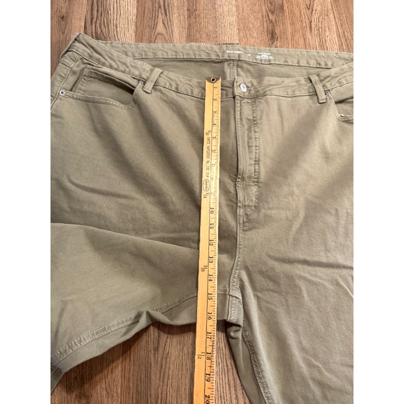 Old Navy Old Navy Jeans Womens 28 Green Extra High Rise Curvy Sky Hi Wide Leg NWT Jeans Size 28" / US 6 / IT 42 - 5 Thumbnail