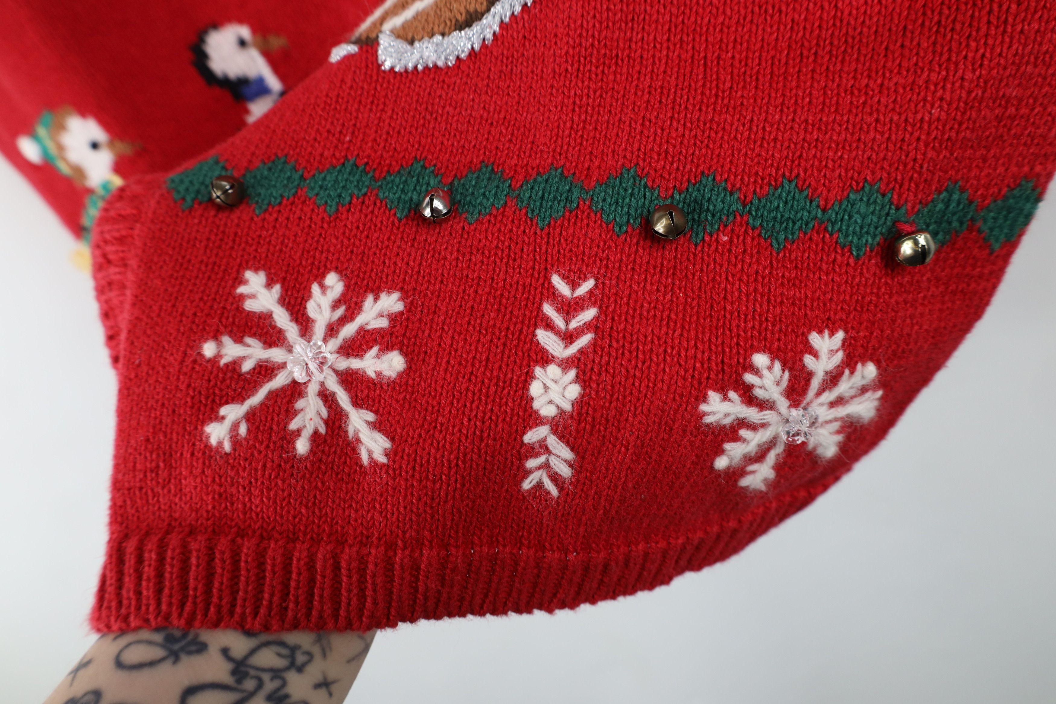 Vintage Vintage 90s Streetwear Penguin Knit Zip Sweater Vest Size XL / US 12-14 / IT 48-50 - 8 Thumbnail