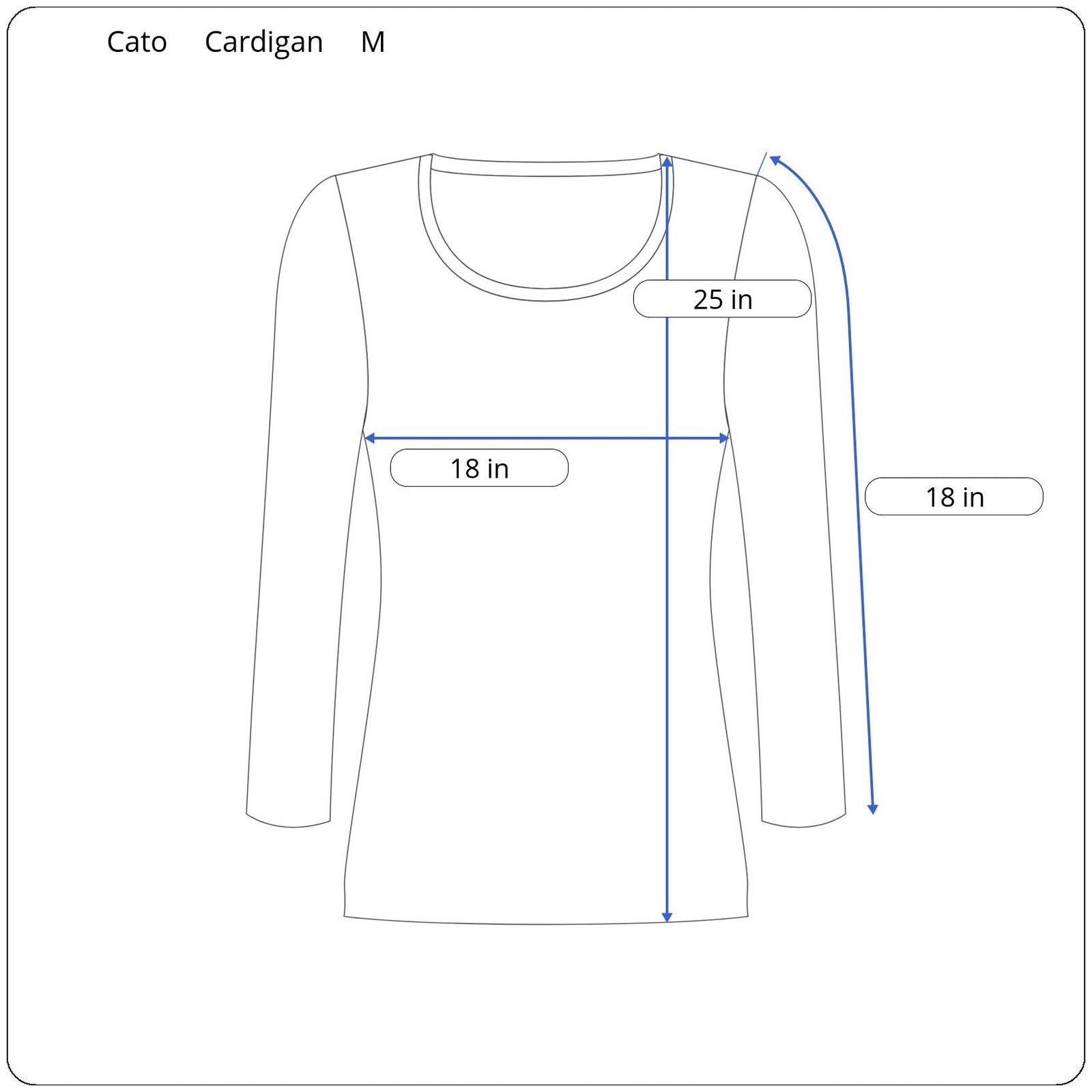 Other Cato 3/4 Sleeve Cardigan Women's Size Medium Size M / US 6-8 / IT 42-44 - 5 Thumbnail