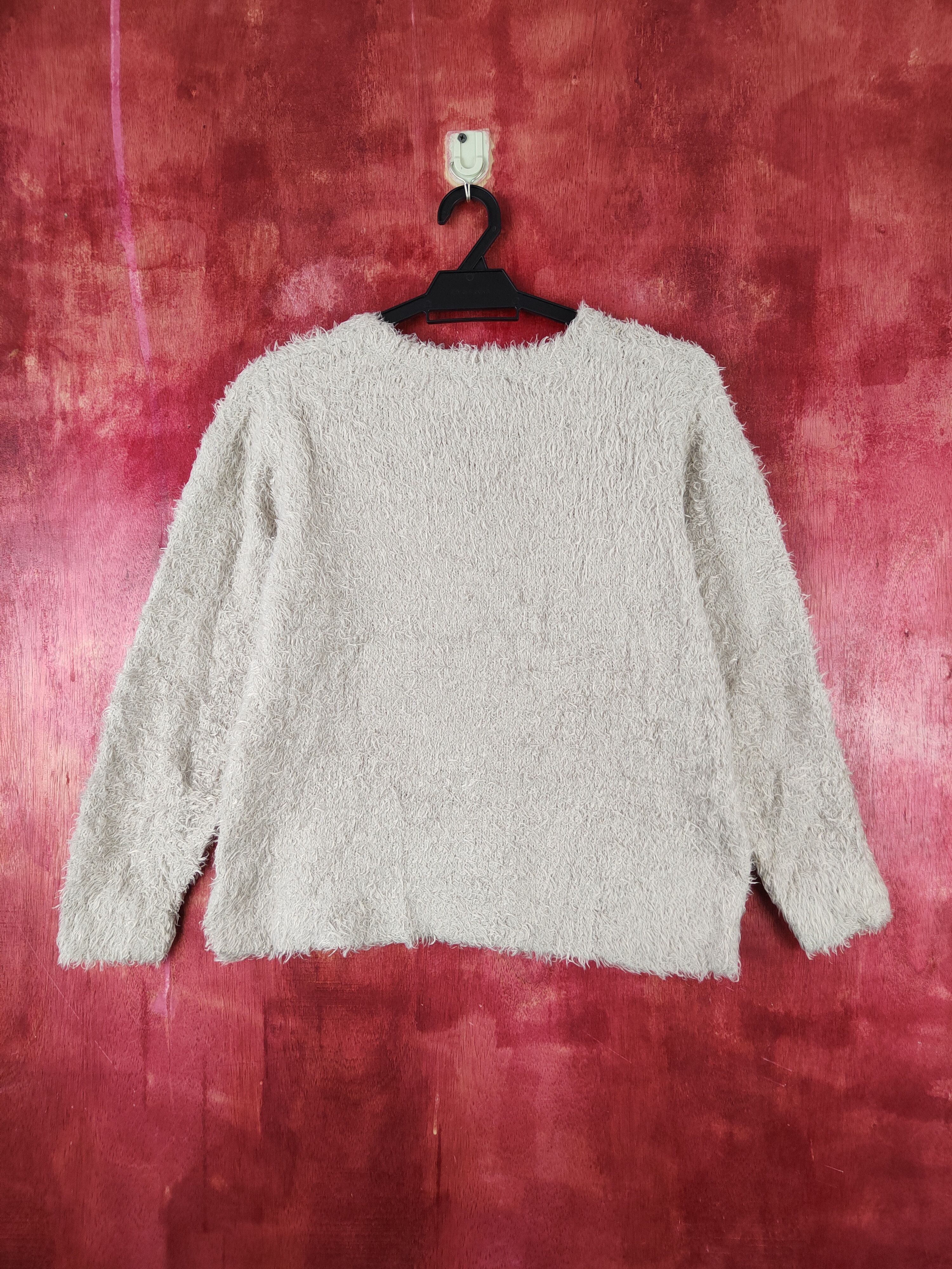 Japanese Brand × Vintage Chocol Raffine Robe Beige Fur Mohair Knitwear COOL DESIGN Size M / US 6-8 / IT 42-44 - 7 Thumbnail
