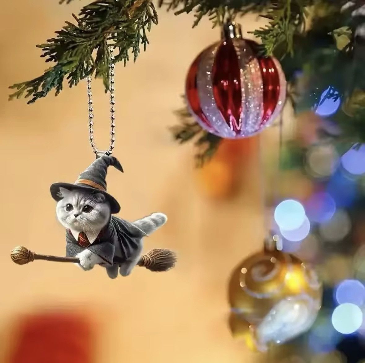 Designer Keychain flat magic cat Size ONE SIZE - 2 Thumbnail