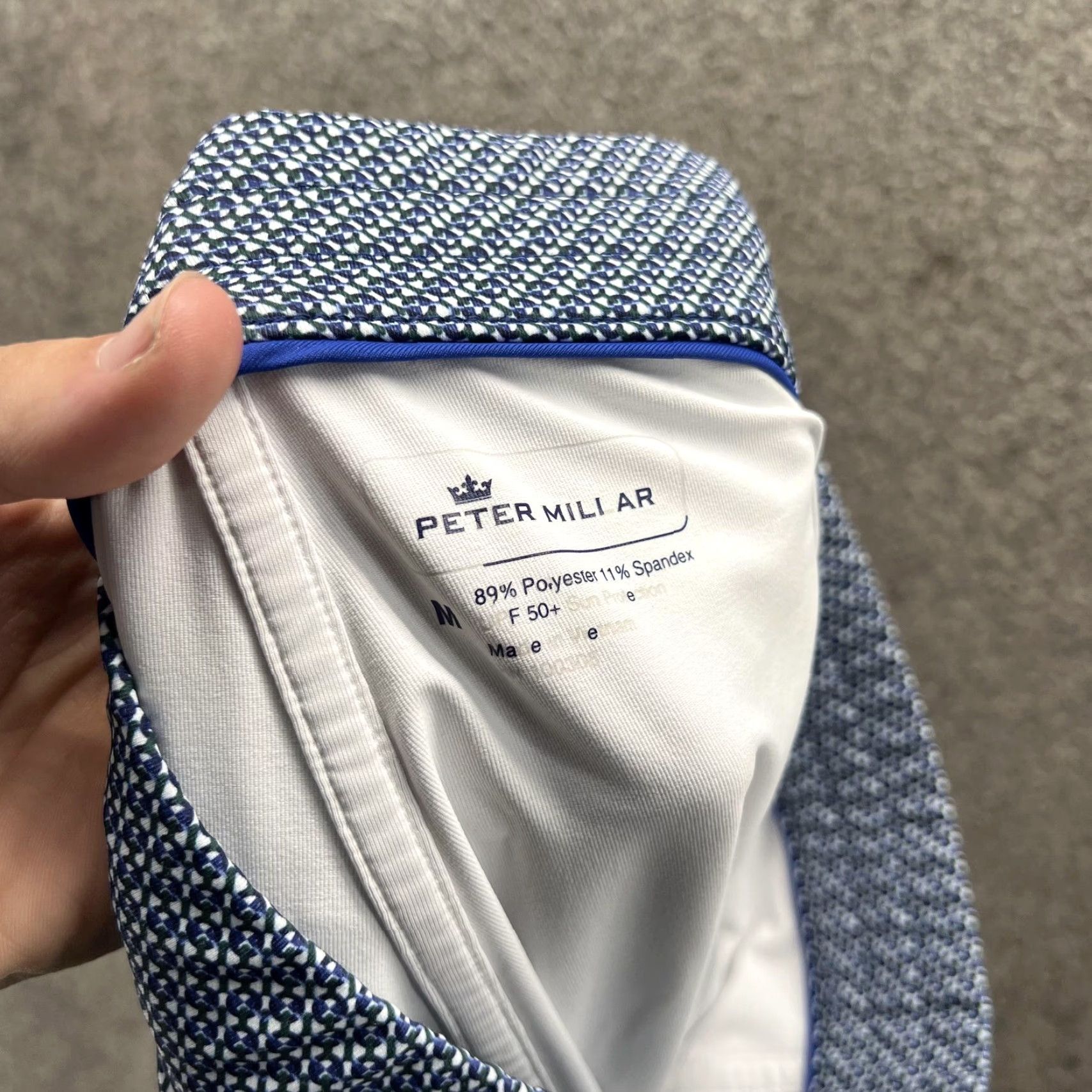 Peter Millar Peter Millar Skort Womens Medium Blue Geometric UPF 50+ Golf Stretch Athletic Size ONE SIZE - 3 Thumbnail