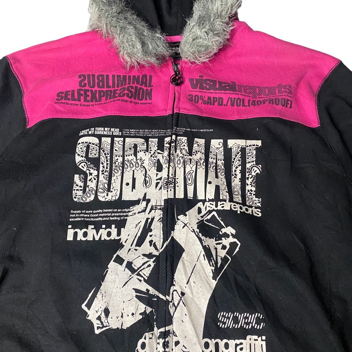 If Six Was Nine 2000's BOneSoul Fur Hoodie Poem Lgb Style Size US L / EU 52-54 / 3 - 2 Thumbnail