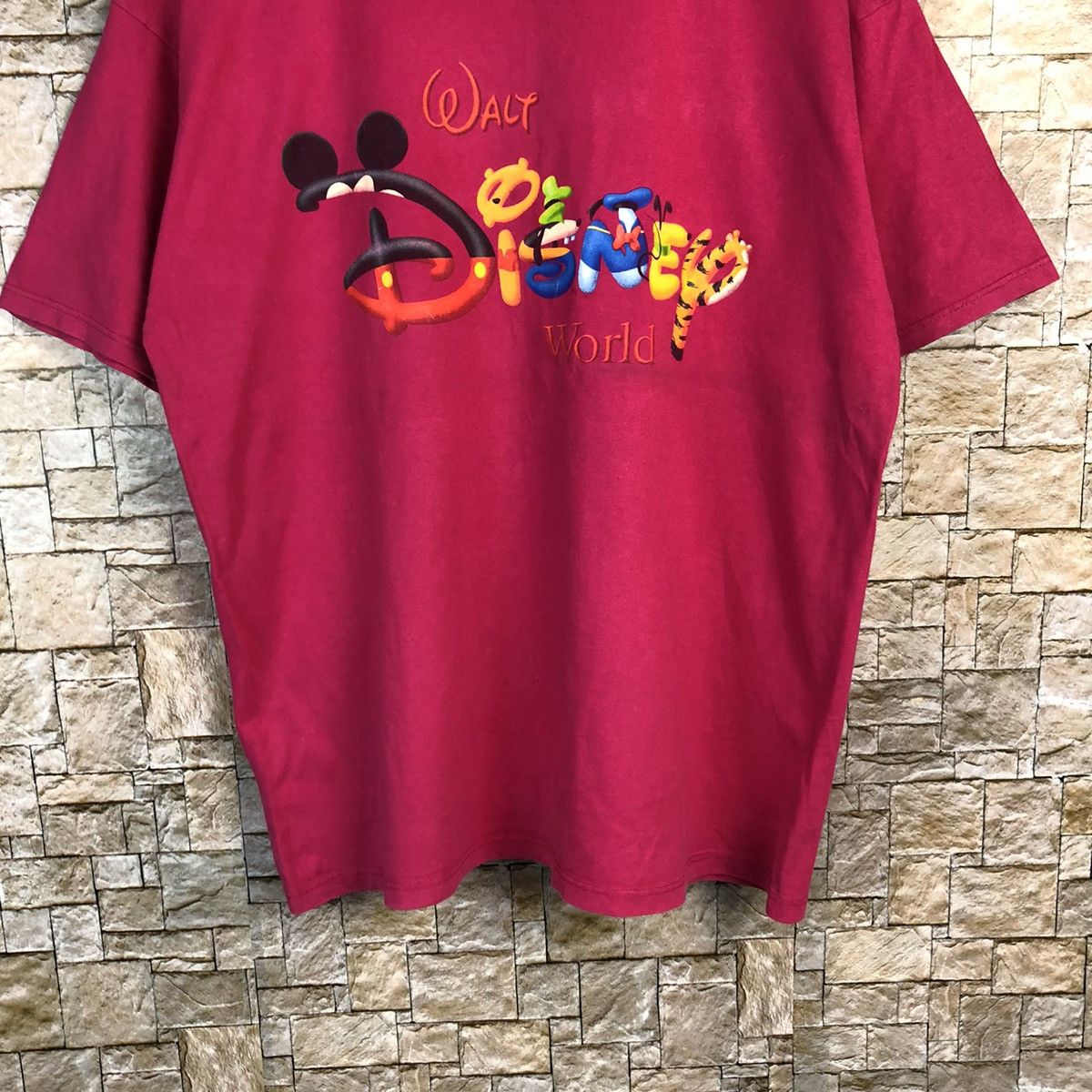 Cartoon Network × Disney × Mickey Mouse Mickey Mouse vintage Pink T-Shirt #A799 Size US XL / EU 56 / 4 - 3 Thumbnail