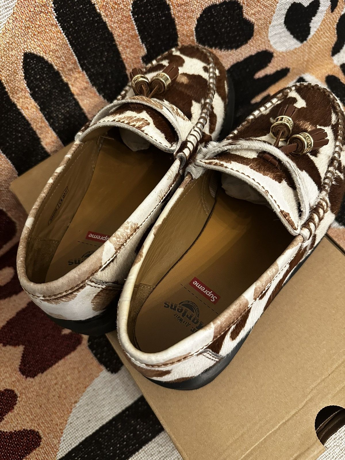 Dr. Martens × Supreme Dr Martens x Supreme Penton Tassel Loafer Cow Print Size US 7 / EU 40 - 5 Thumbnail