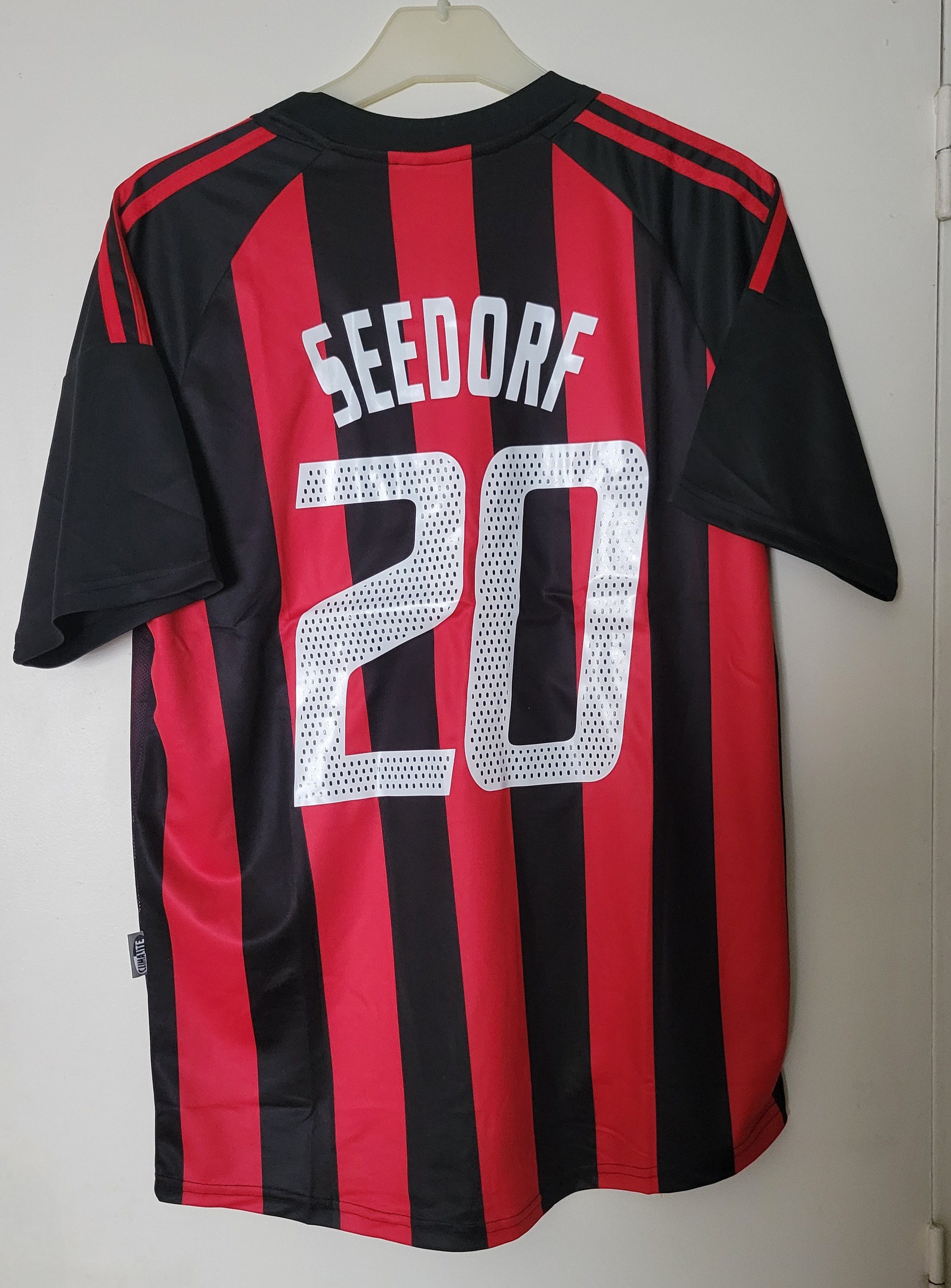 AC Milan 2002-2003 Seedorf 20 Vintage Retro Football Jersey