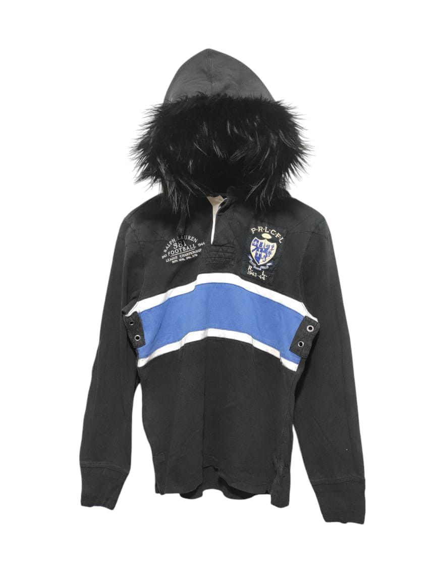 Polo Ralph Lauren Polo Ralph Lauren Football Half Button Fur Hoodie LGB style Size US S / EU 44-46 / 1 - 1 Thumbnail